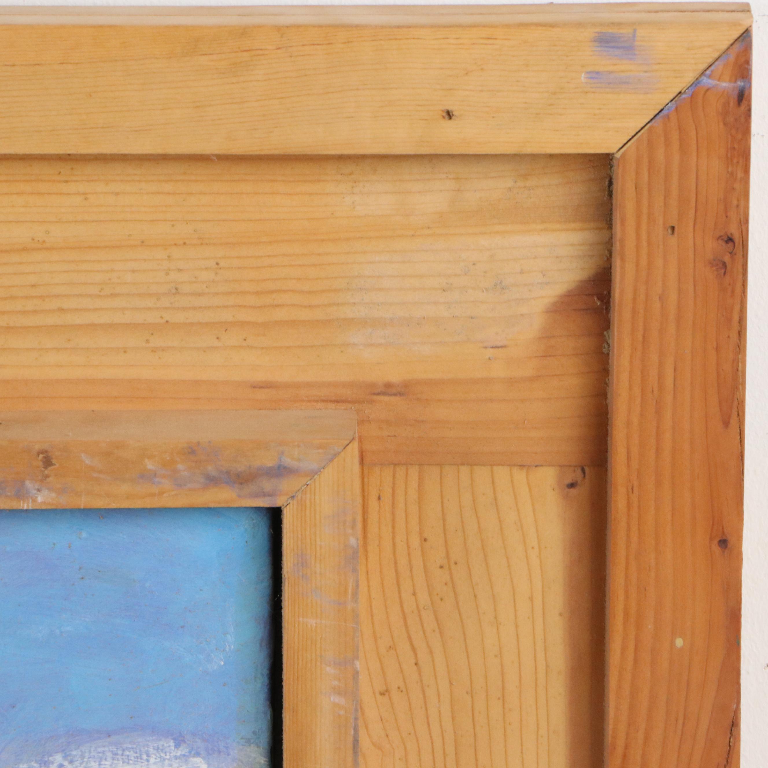 Large-Scale Acrylic Painting of Red Barn, Late 20th - 21st Century