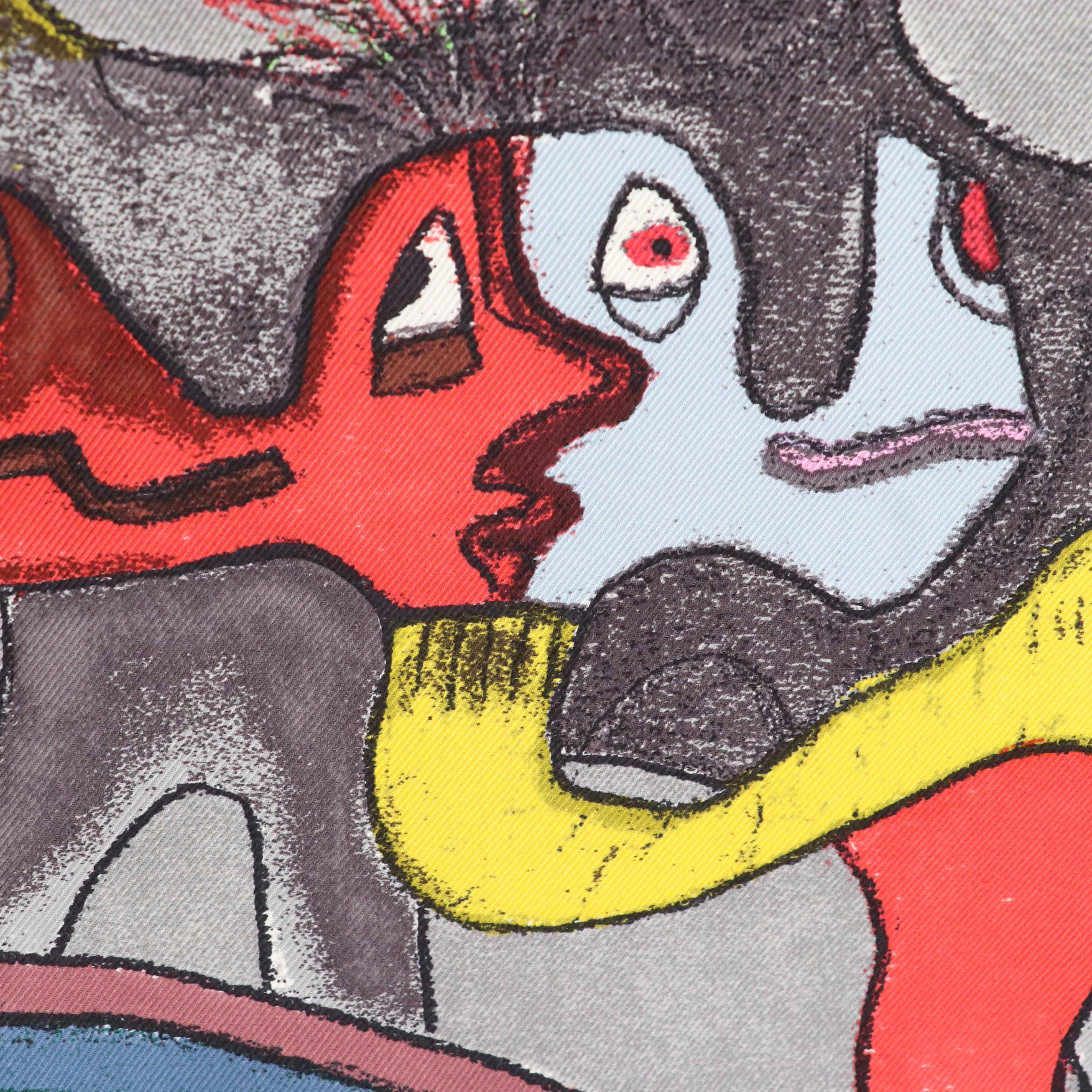 Louis Vuitton Printed Silk Twill Scarf Designed by William Wilson with Box