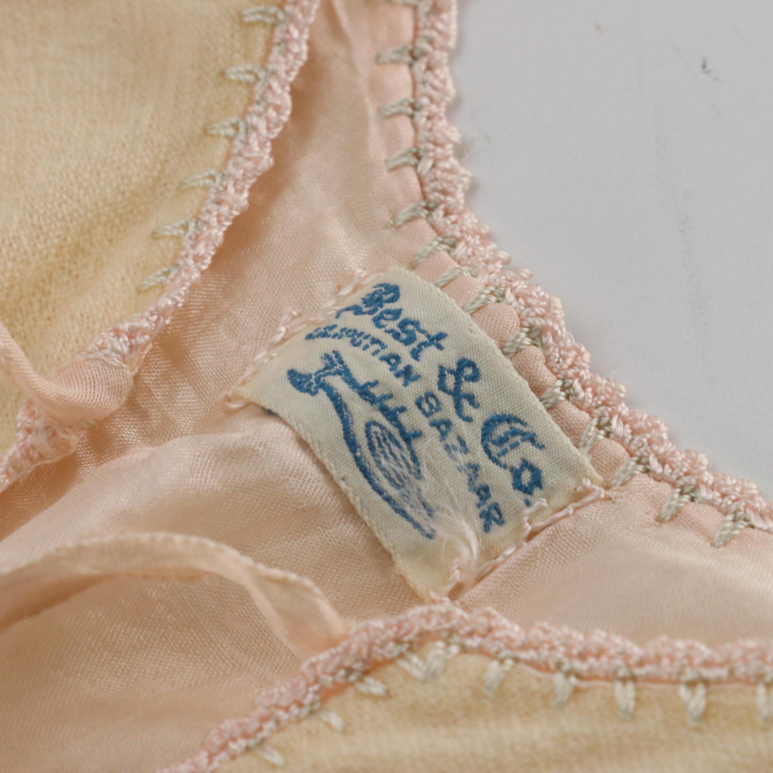 Infant Lace-Trim Christening Gown with Slip and Other Wool/Silk Robe