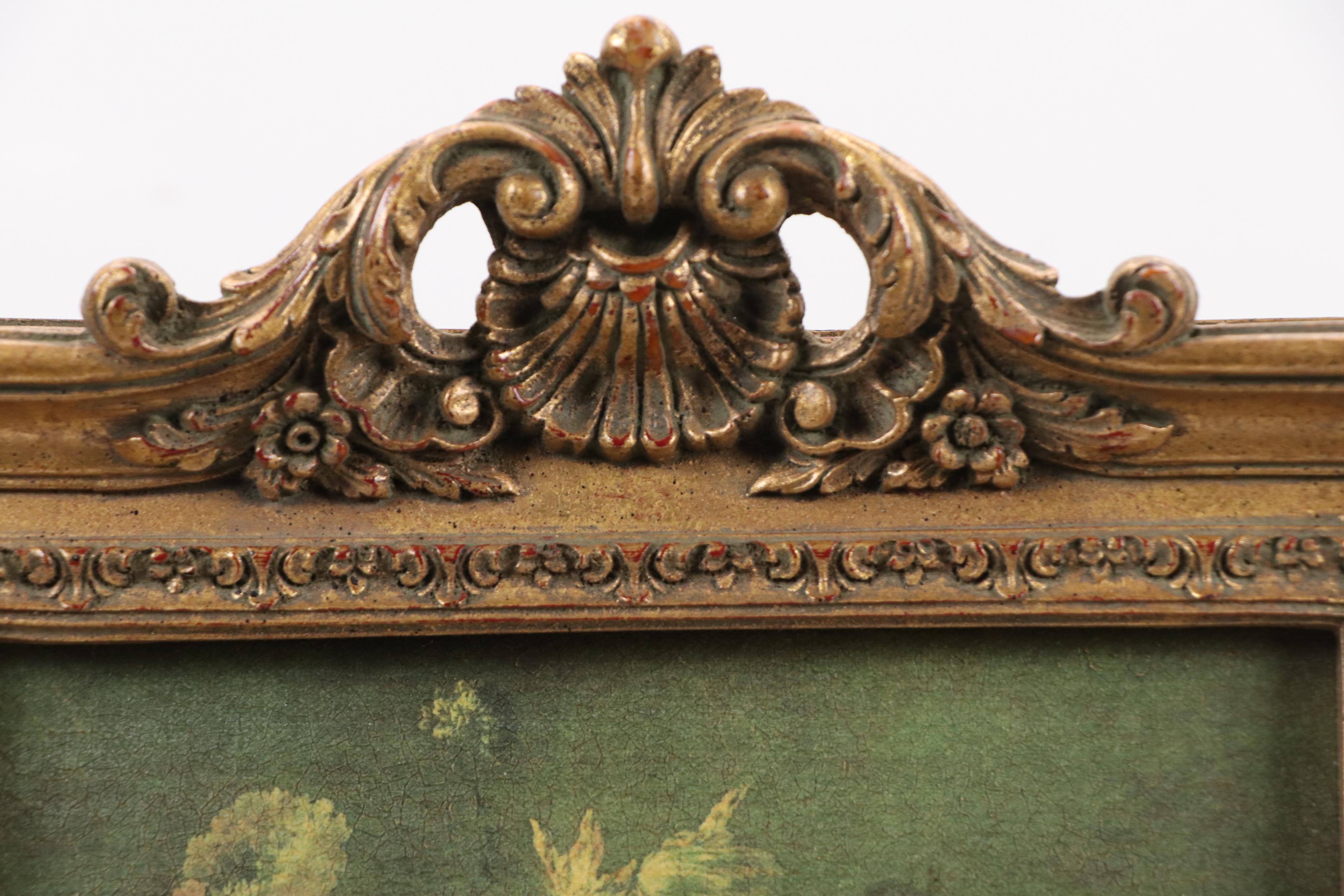 Impressionistic Oleograph of Floral Arrangement, Late 20th Century