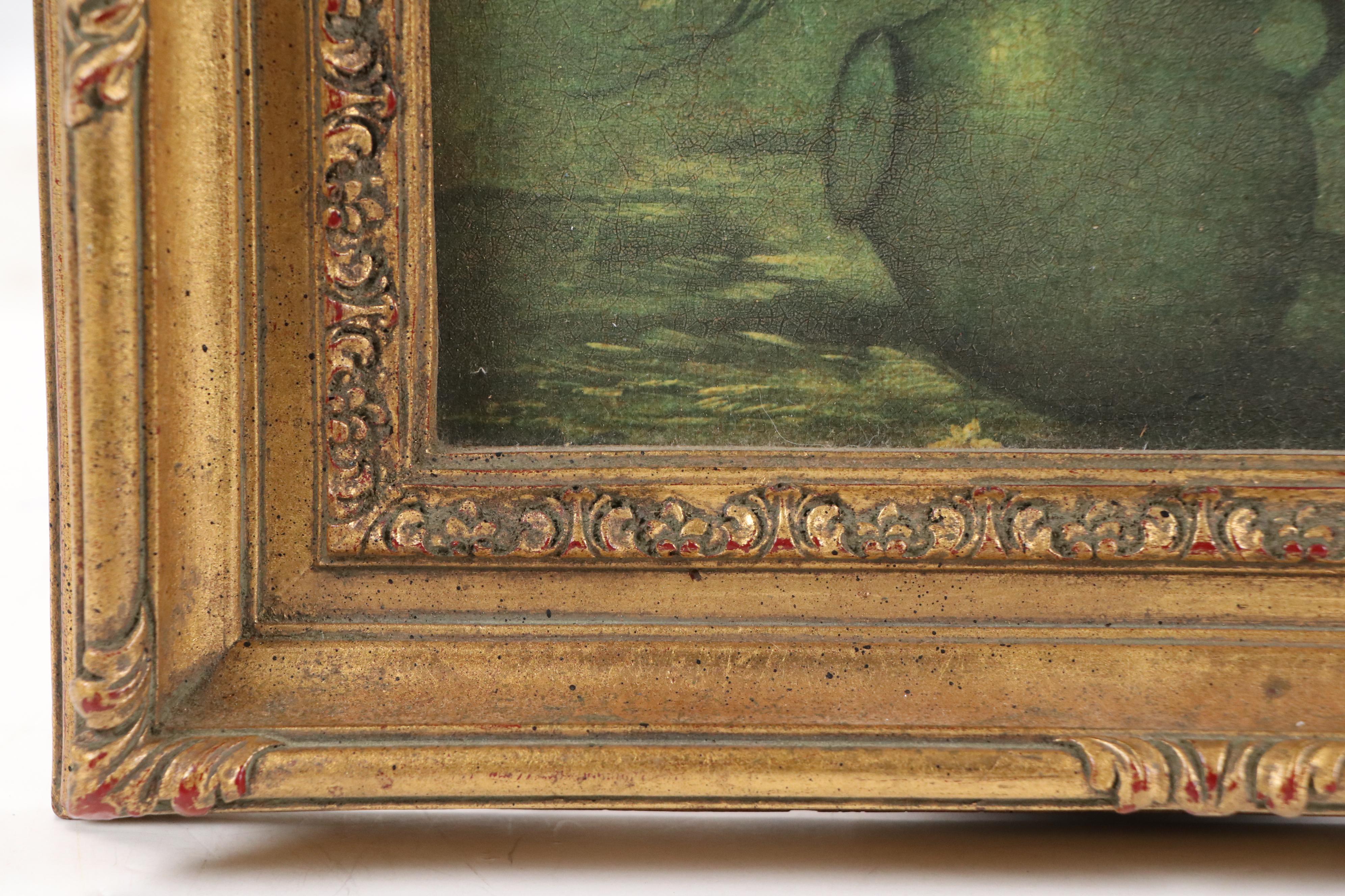 Impressionistic Oleograph of Floral Arrangement, Late 20th Century