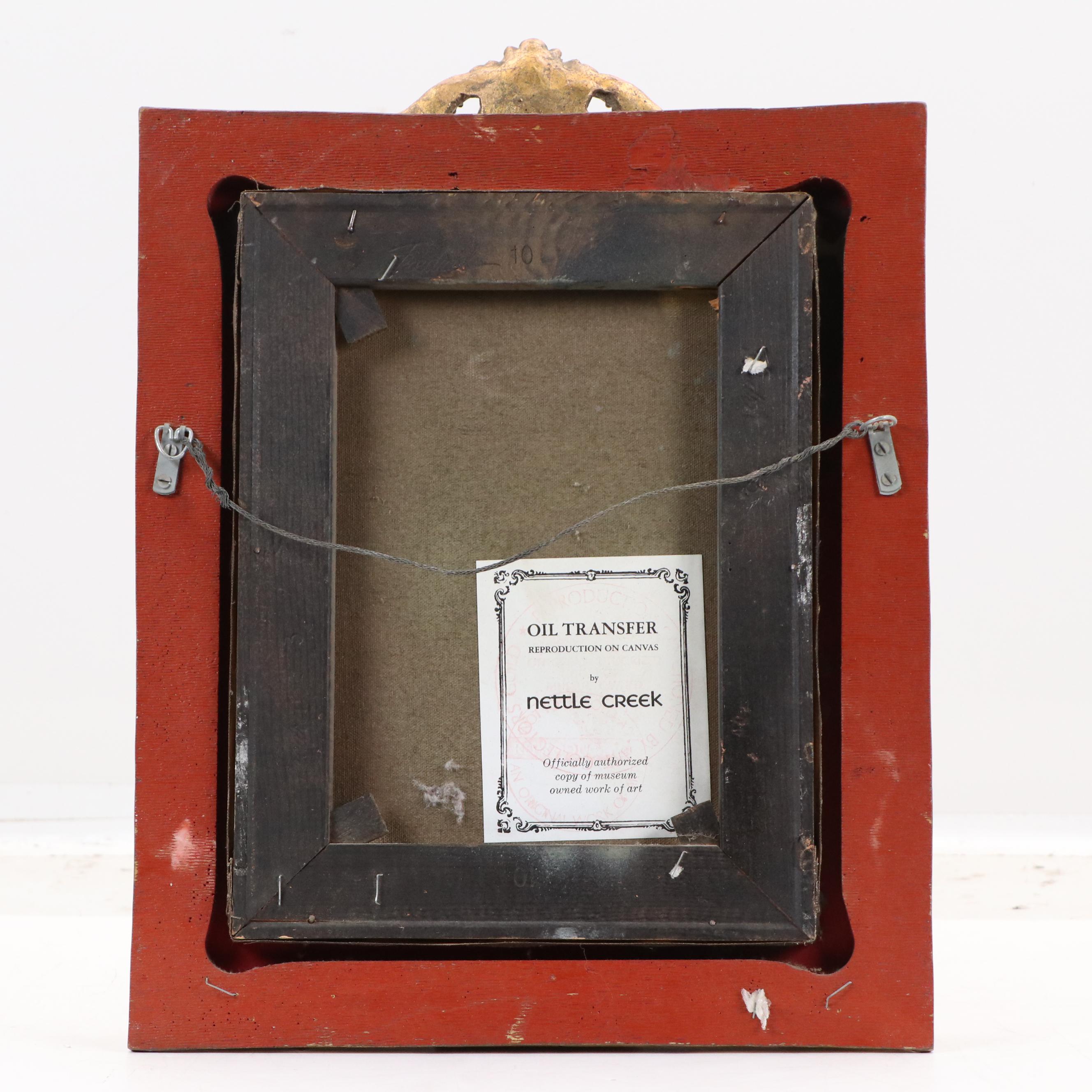 Impressionistic Oleograph of Floral Arrangement, Late 20th Century