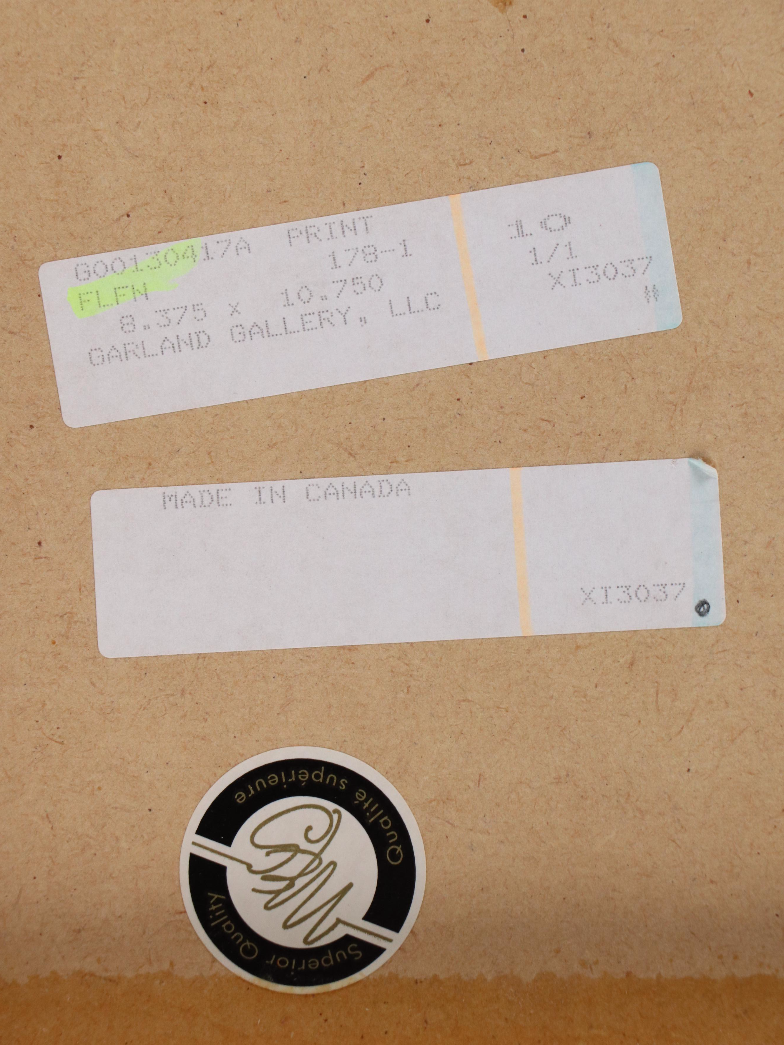 Nancy Smith Lithograph of Abstract Coastline, 21st Century