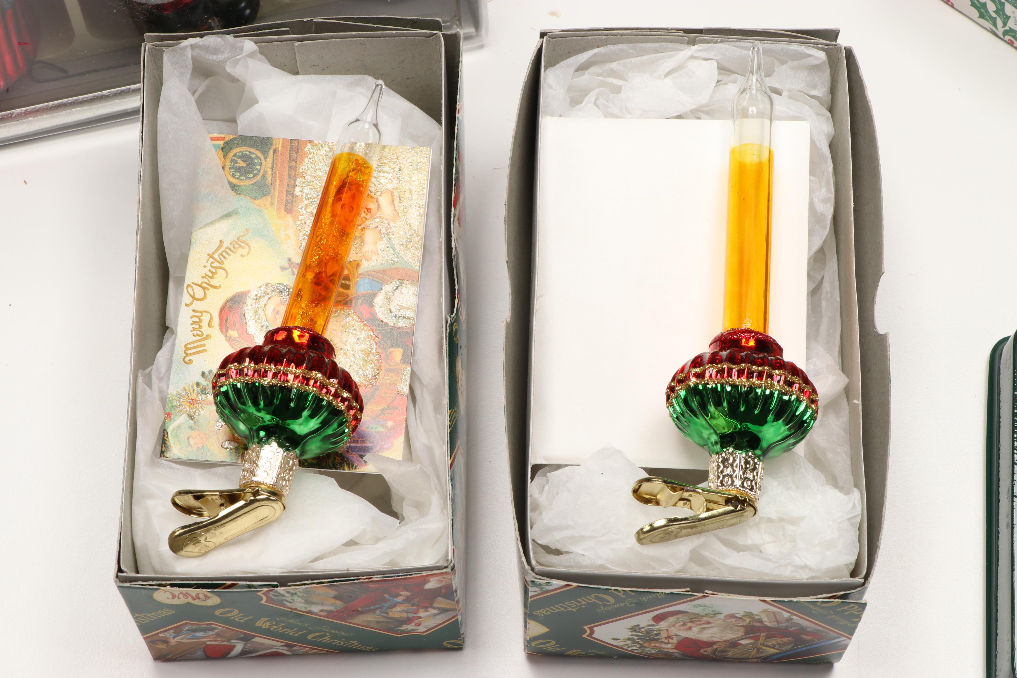 Inge-Glas Company Hand Blown Glass Ornaments with More Christmas Decorations