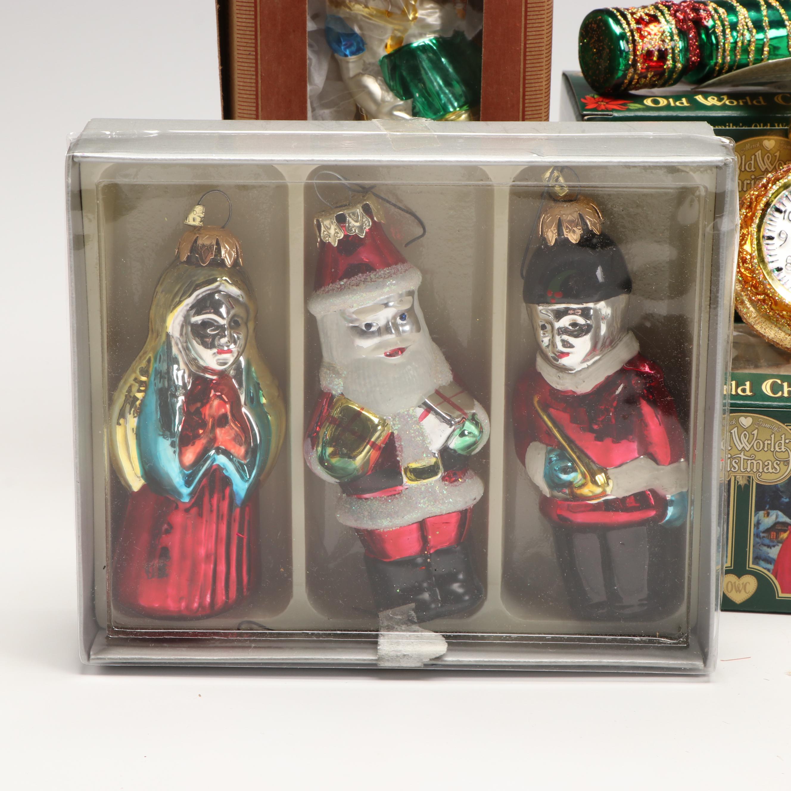 Inge-Glas Company Hand Blown Glass Ornaments with More Christmas Decorations