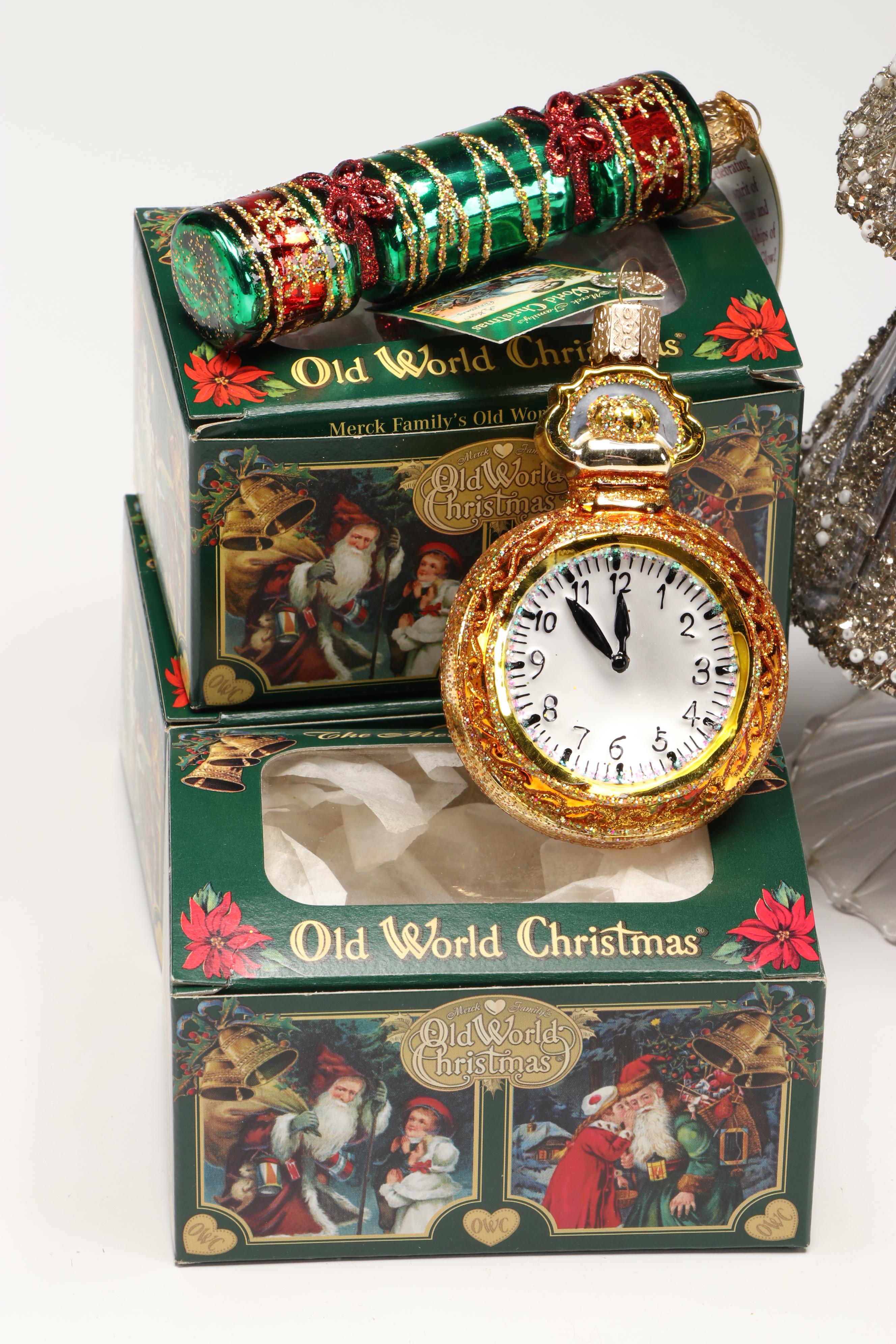 Inge-Glas Company Hand Blown Glass Ornaments with More Christmas Decorations