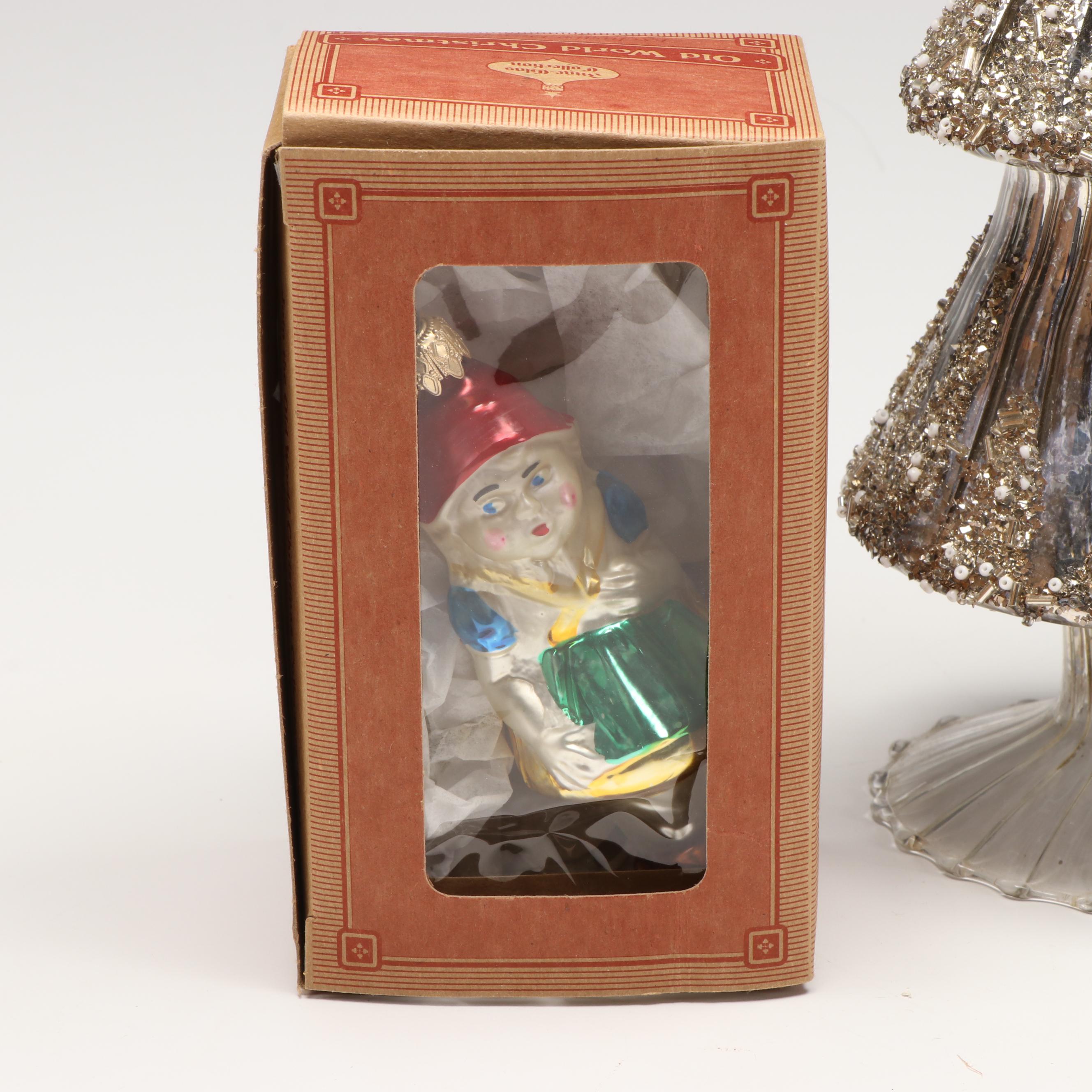 Inge-Glas Company Hand Blown Glass Ornaments with More Christmas Decorations