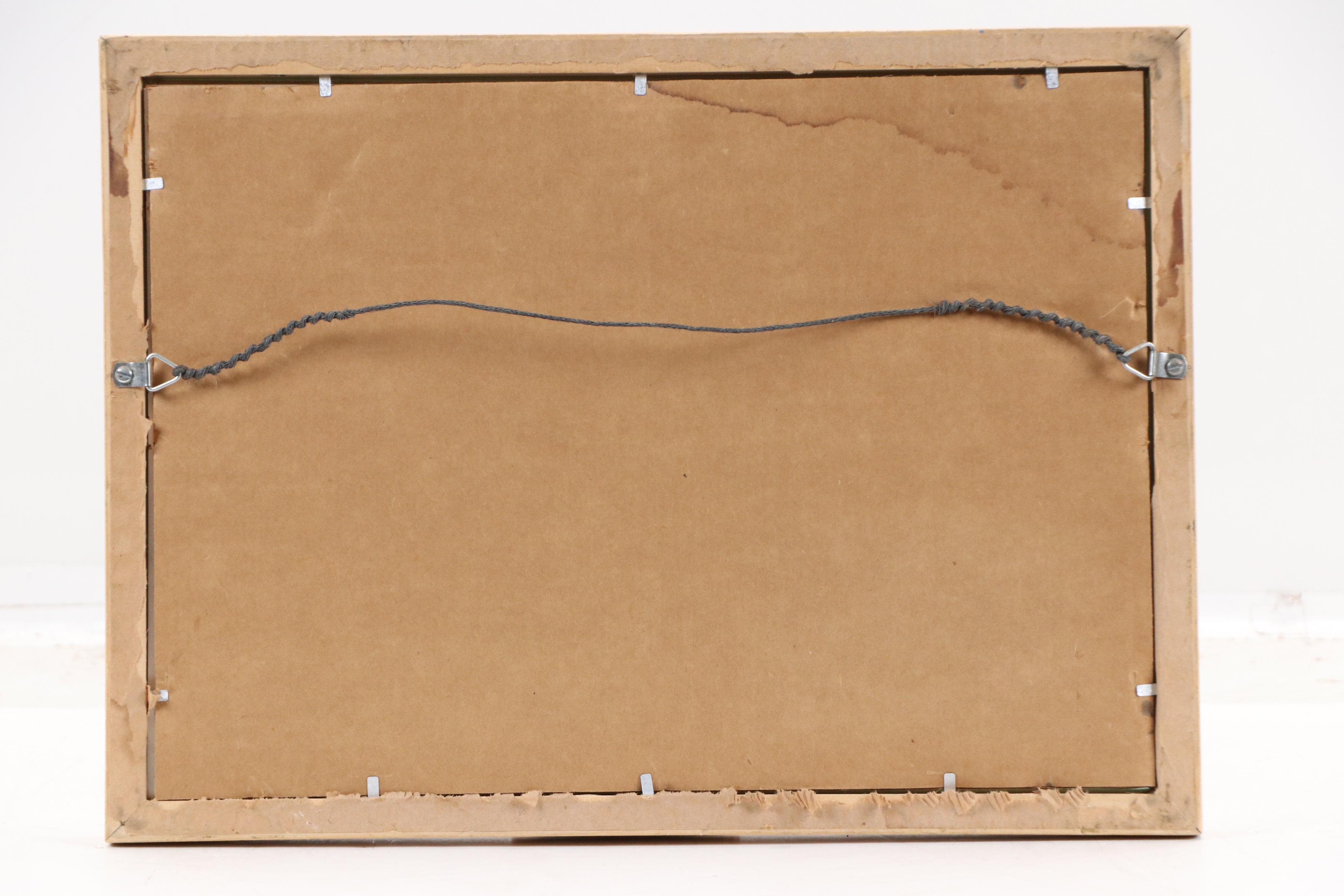 Mixed Media Painting of Couples Dancing, Mid-20th Century