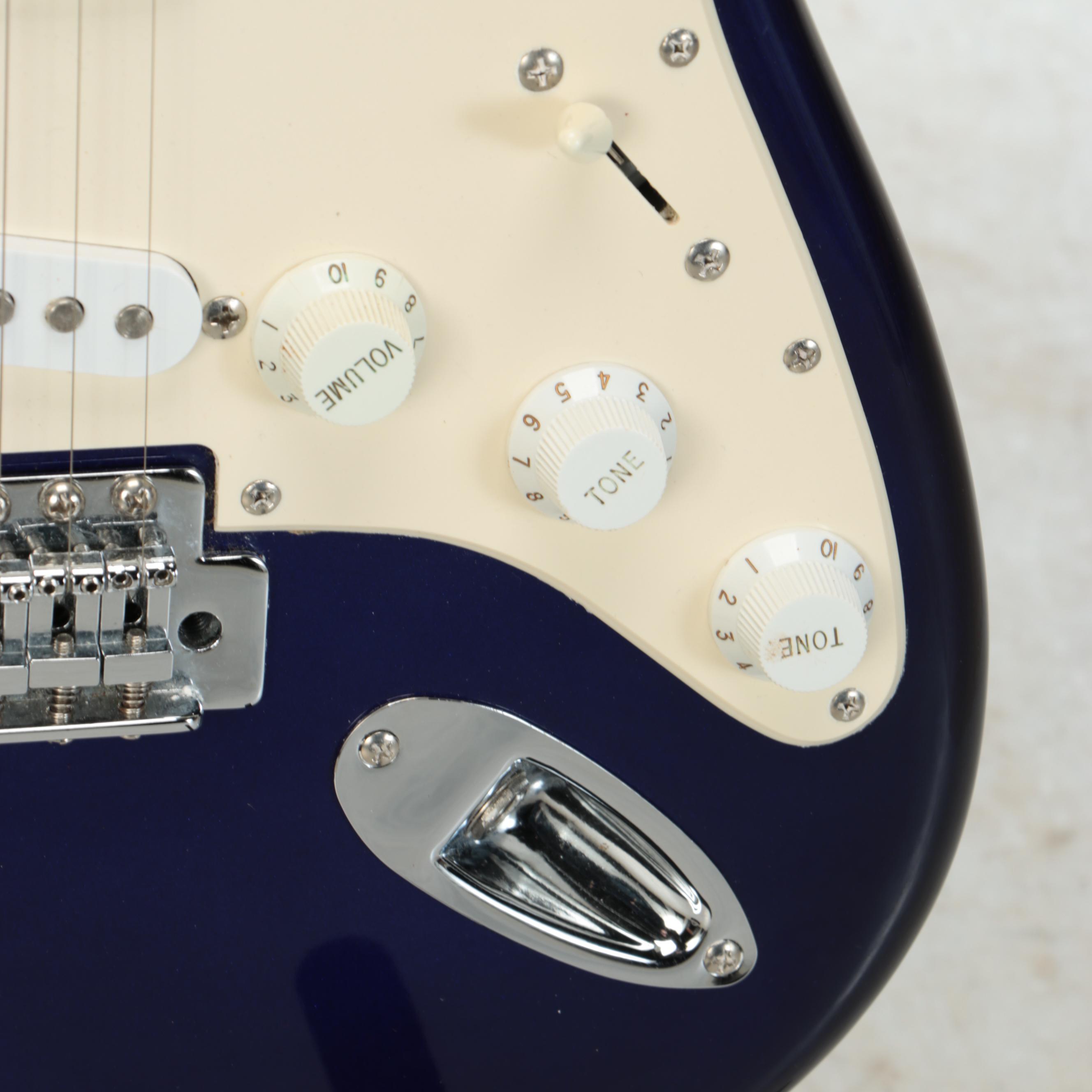 Squire Strat by Fender Navy Solid Body Electric Guitar