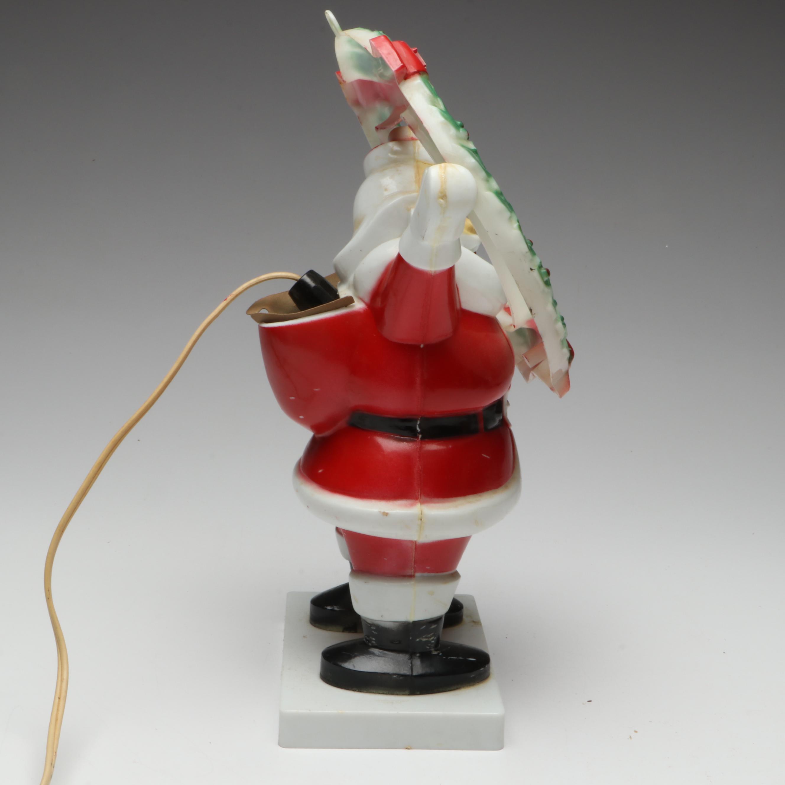 Miller "Santa Wreath" Illuminating Figurine