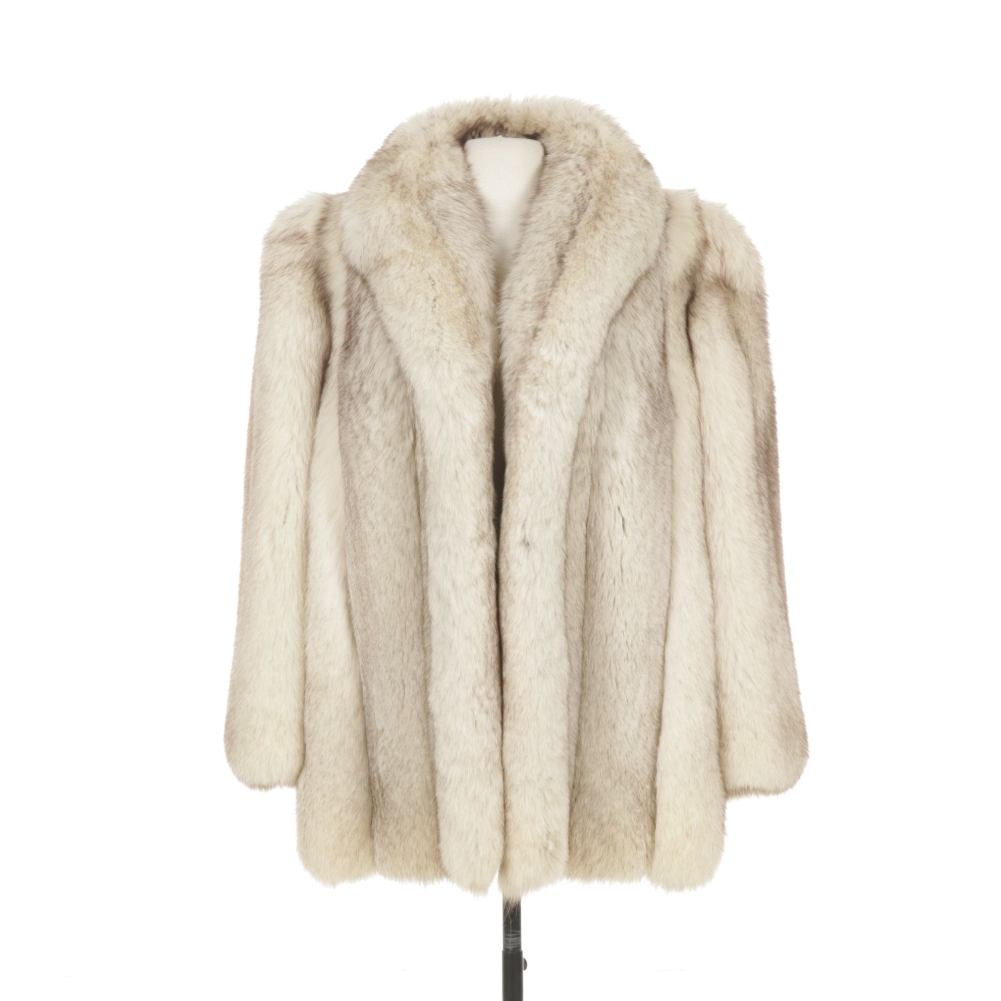 Full Skin Blue Fox Fur Stroller, Mid-Late 20th C.