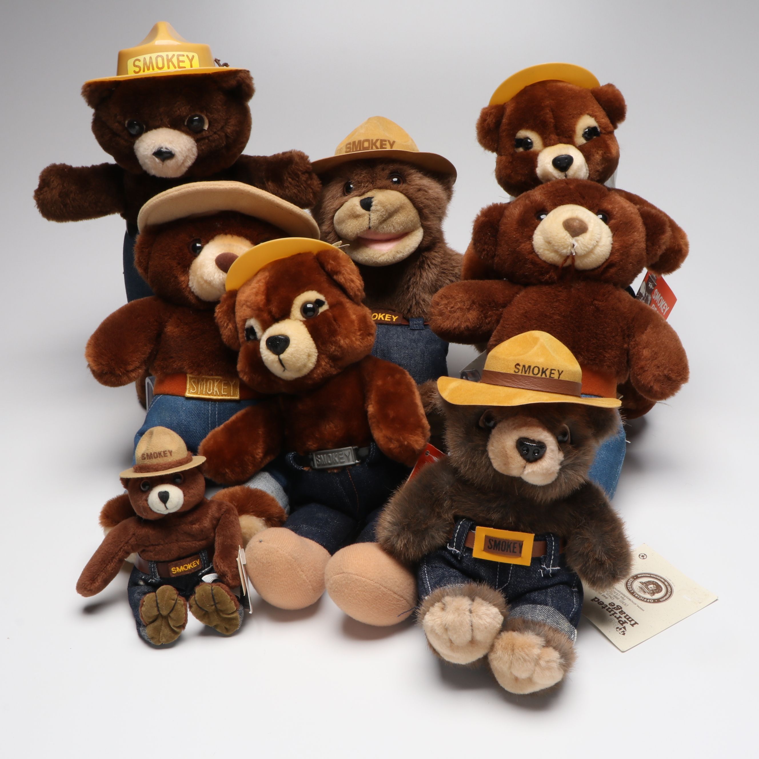 R.  Dakin & Co. with Other Smokey the Bear Stuffed Toys