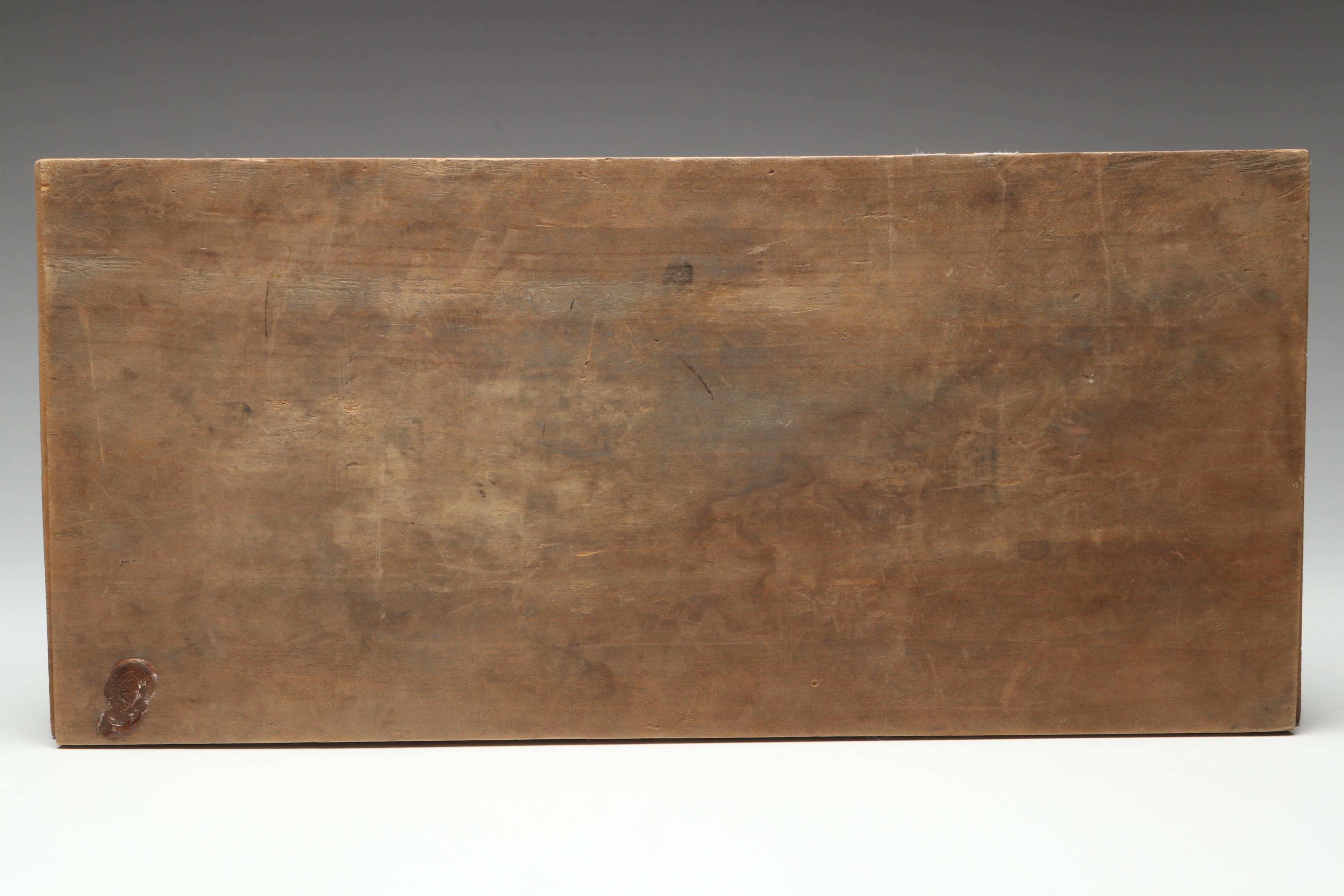 Chinese Hand-Carved and Lacquered Wood Panel Inset