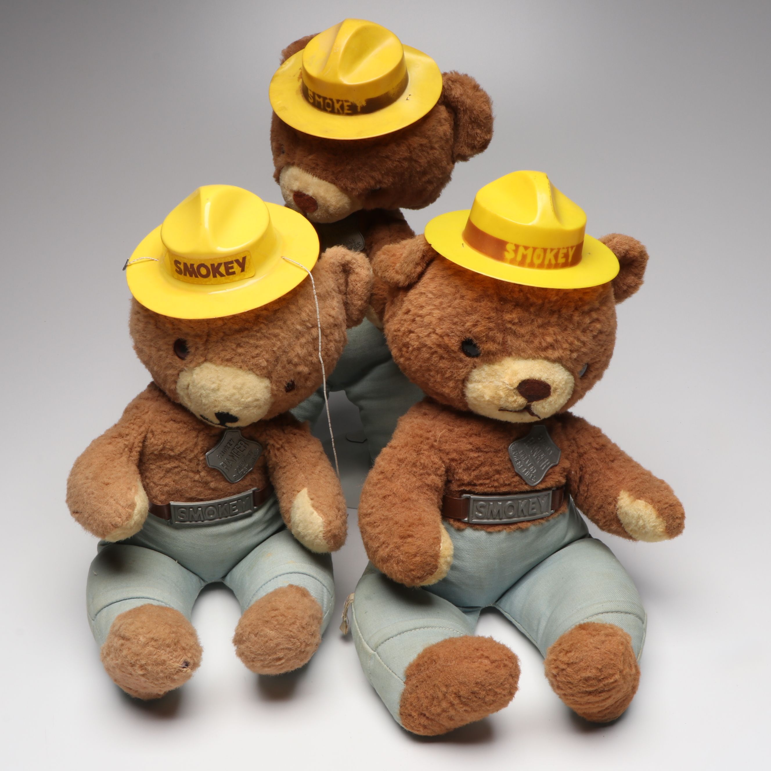 Ideal "Smokey the Bear" Plush Toys, Mid-20th Century