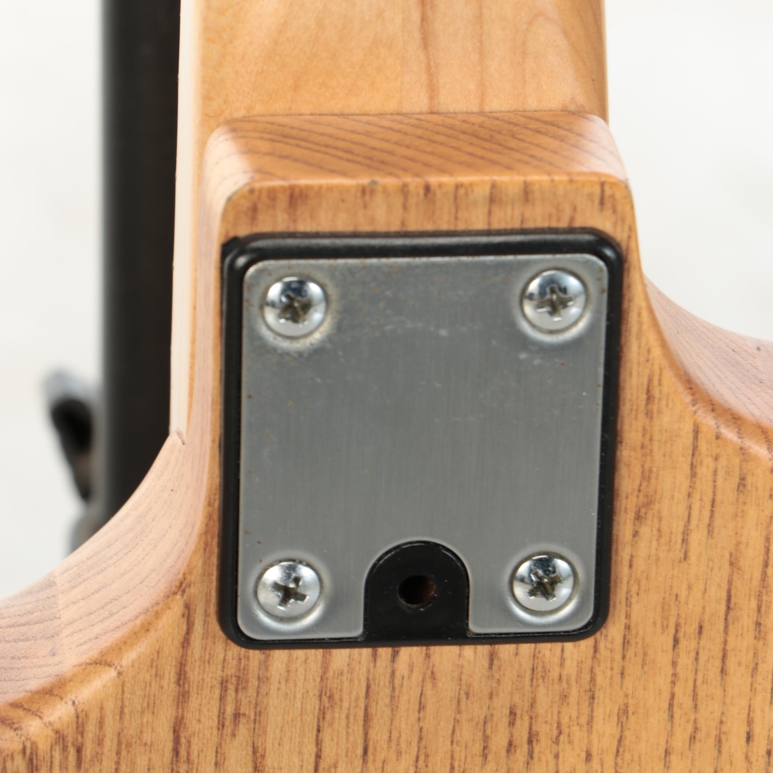 Peavey T-30 Natural Oak Solid Body Electric Guitar, Hardside Case, Late 20th C