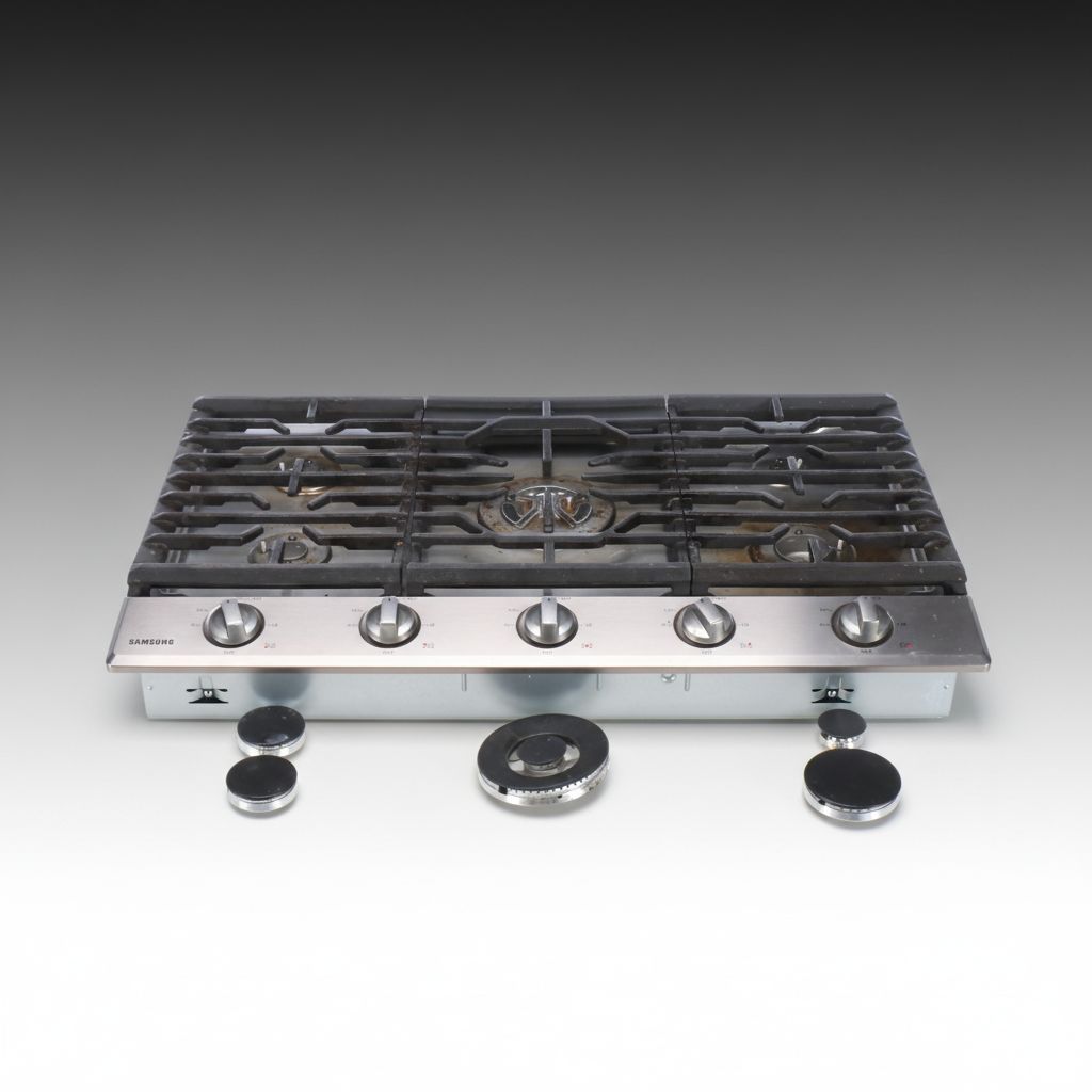 Samsung Satin Stainless Five Burner Gas Cooktop, 2021