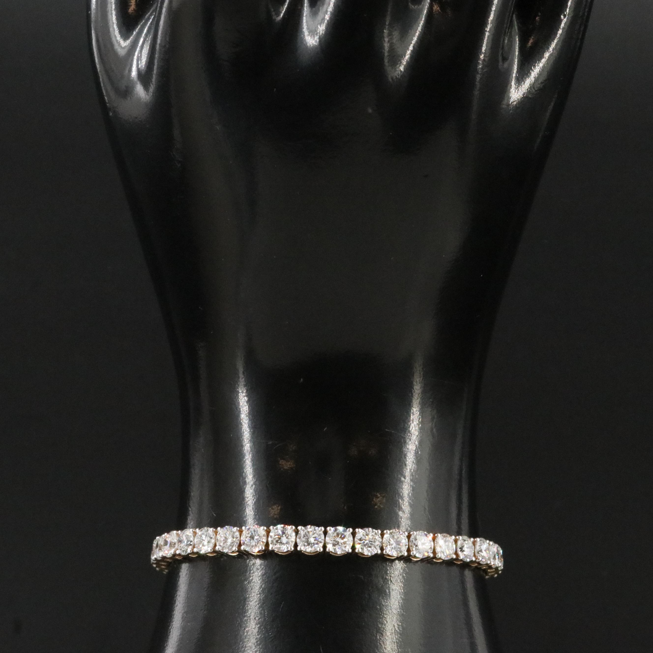 14K 12.27 CTW Lab Grown Diamond Line Bracelet