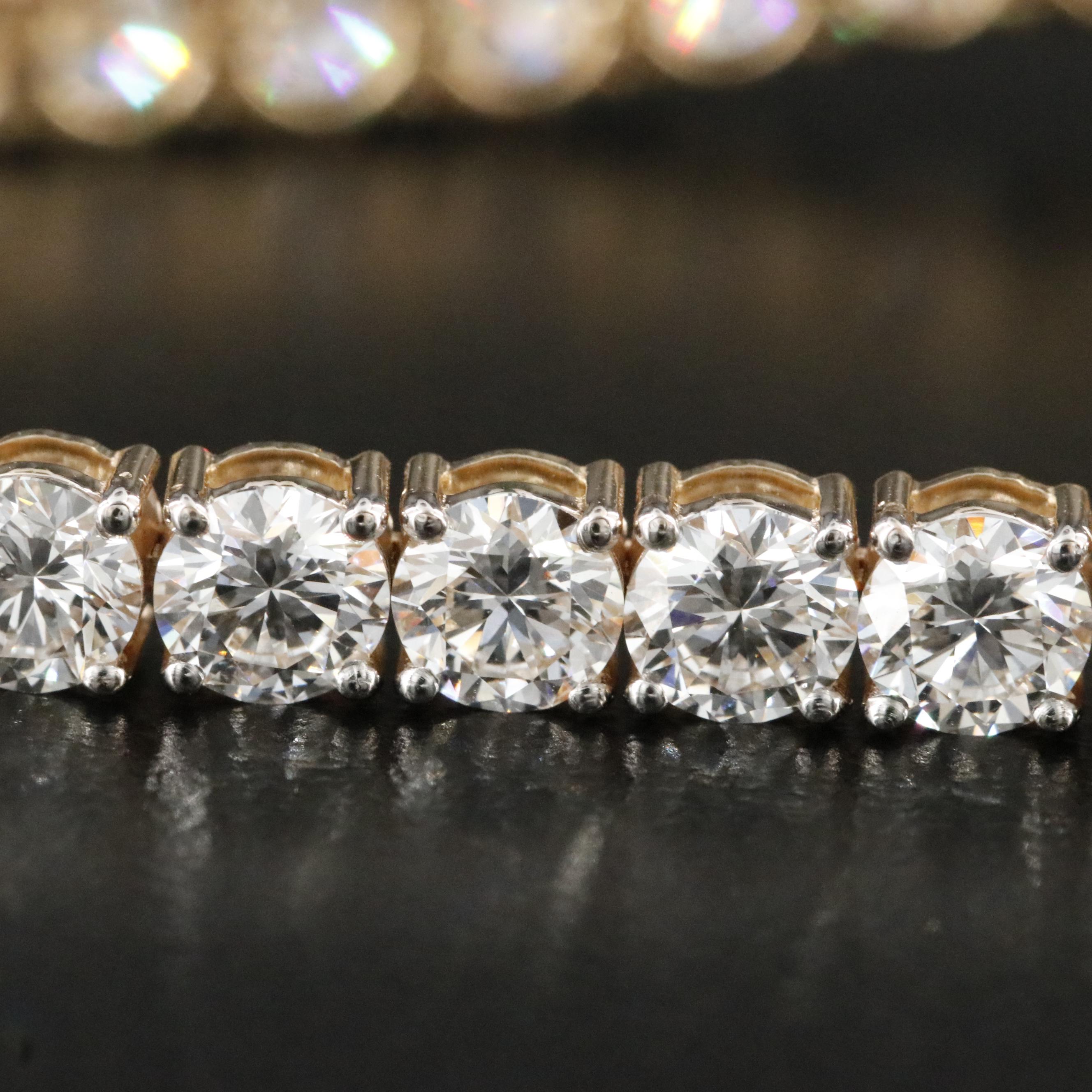 14K 12.27 CTW Lab Grown Diamond Line Bracelet