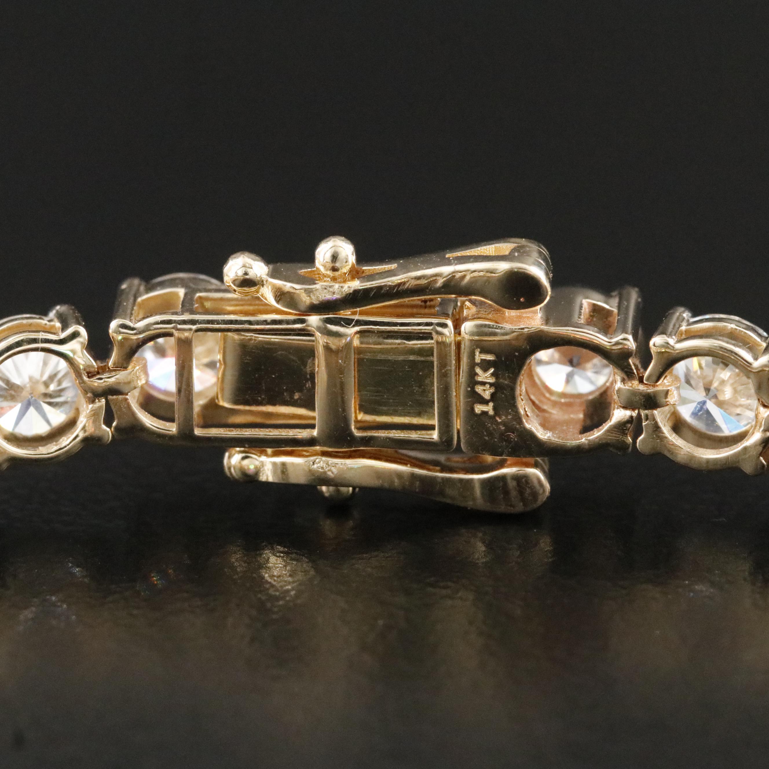 14K 12.27 CTW Lab Grown Diamond Line Bracelet