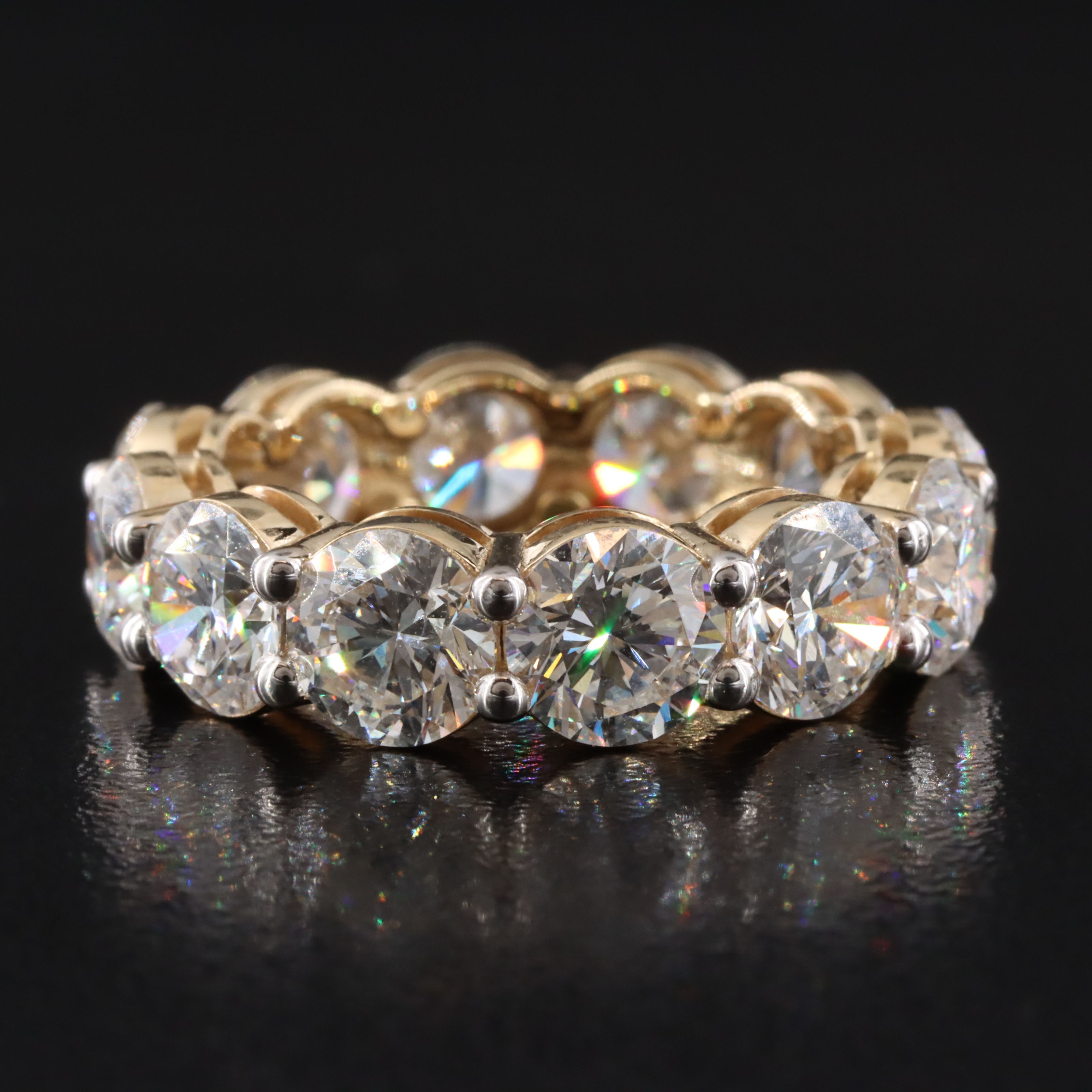 14K 8.59 CTW Lab Grown Diamond Eternity Band