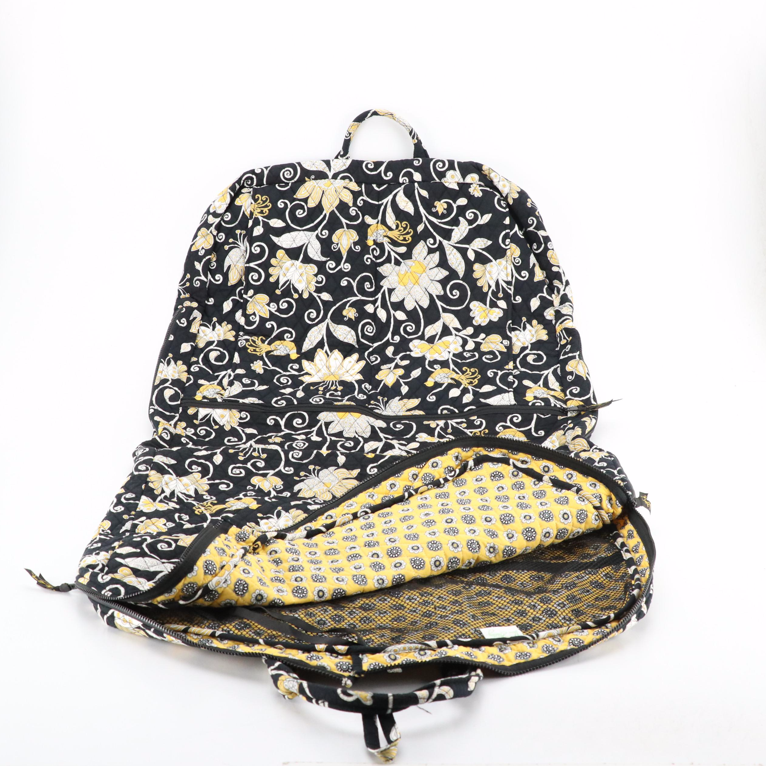 Vera Bradley Yellow Bird Printed Garment Bag and Duffle Bag
