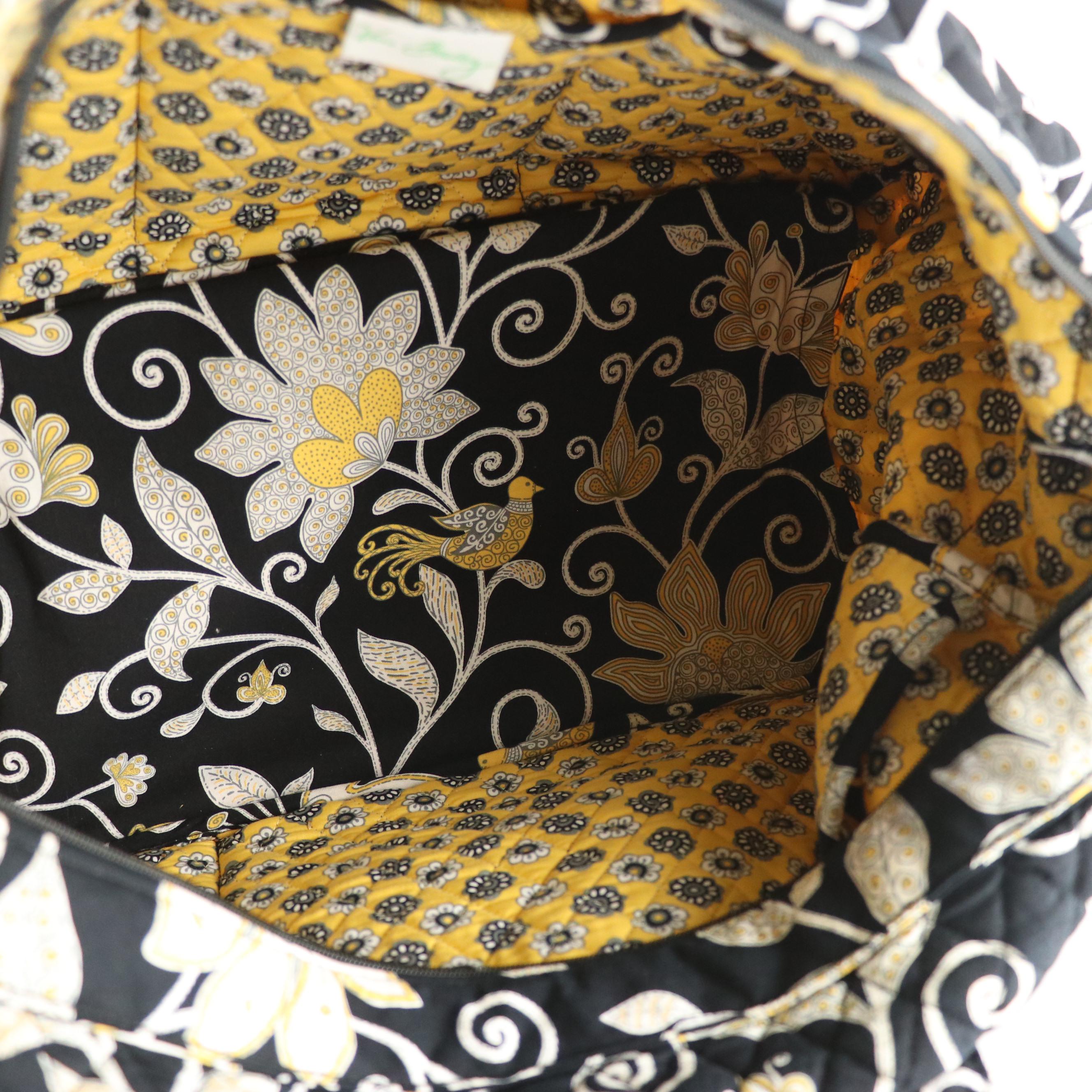 Vera Bradley Yellow Bird Printed Garment Bag and Duffle Bag