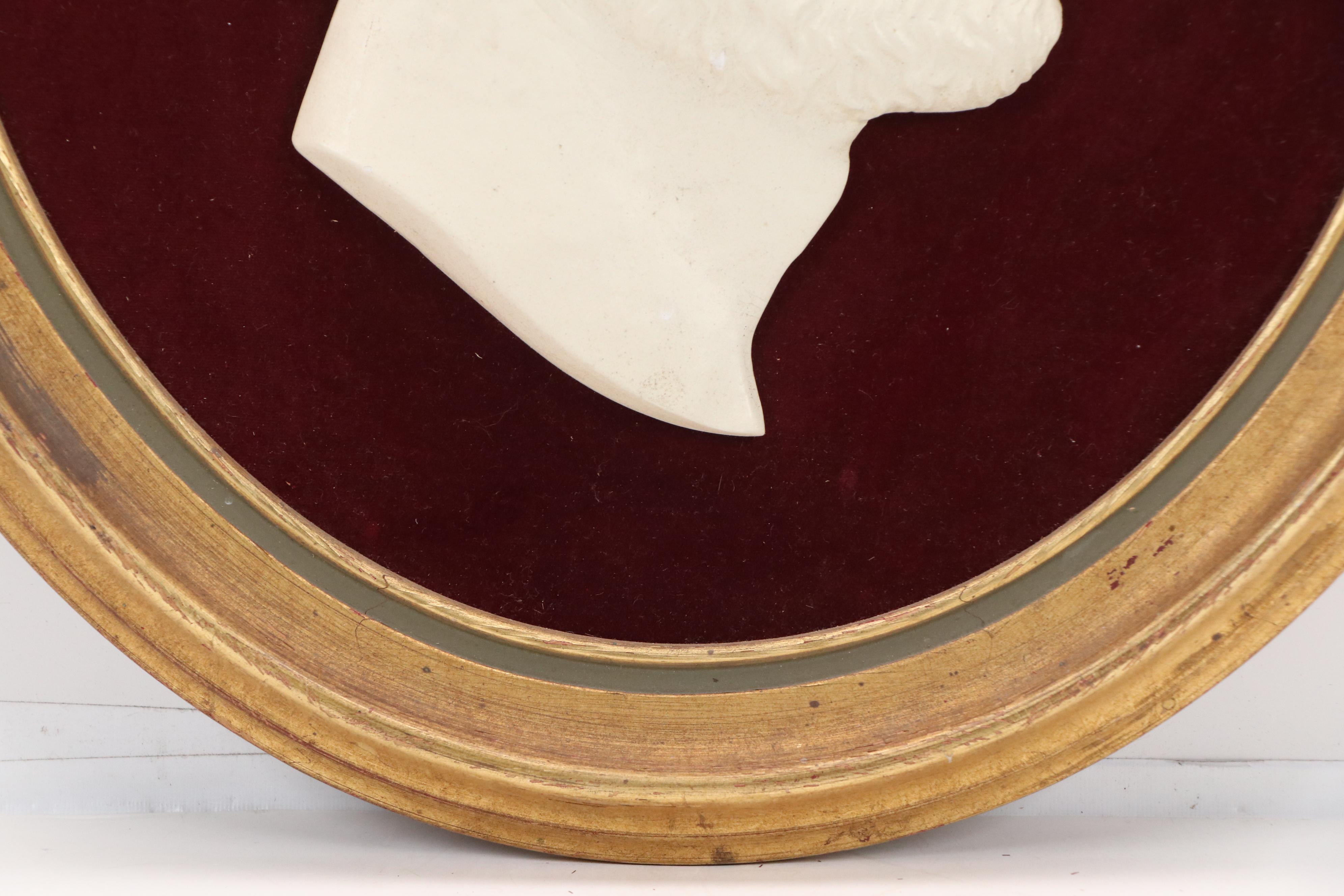 Abraham Lincoln Relief Sculpture Portrait, Late 20th Century