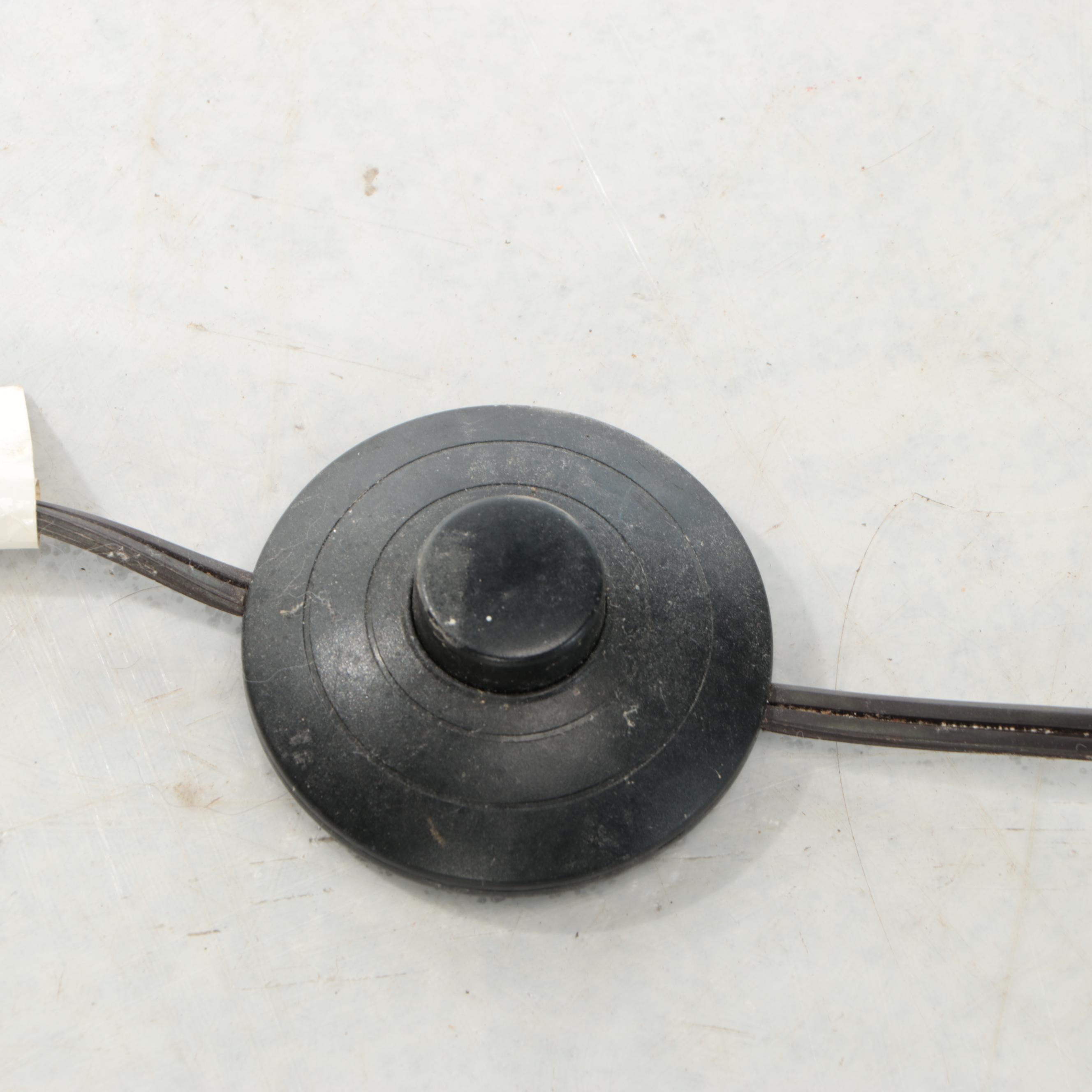 Victorian Style Bridge Arm Floor Lamp with Slag Glass Shade, Vintage