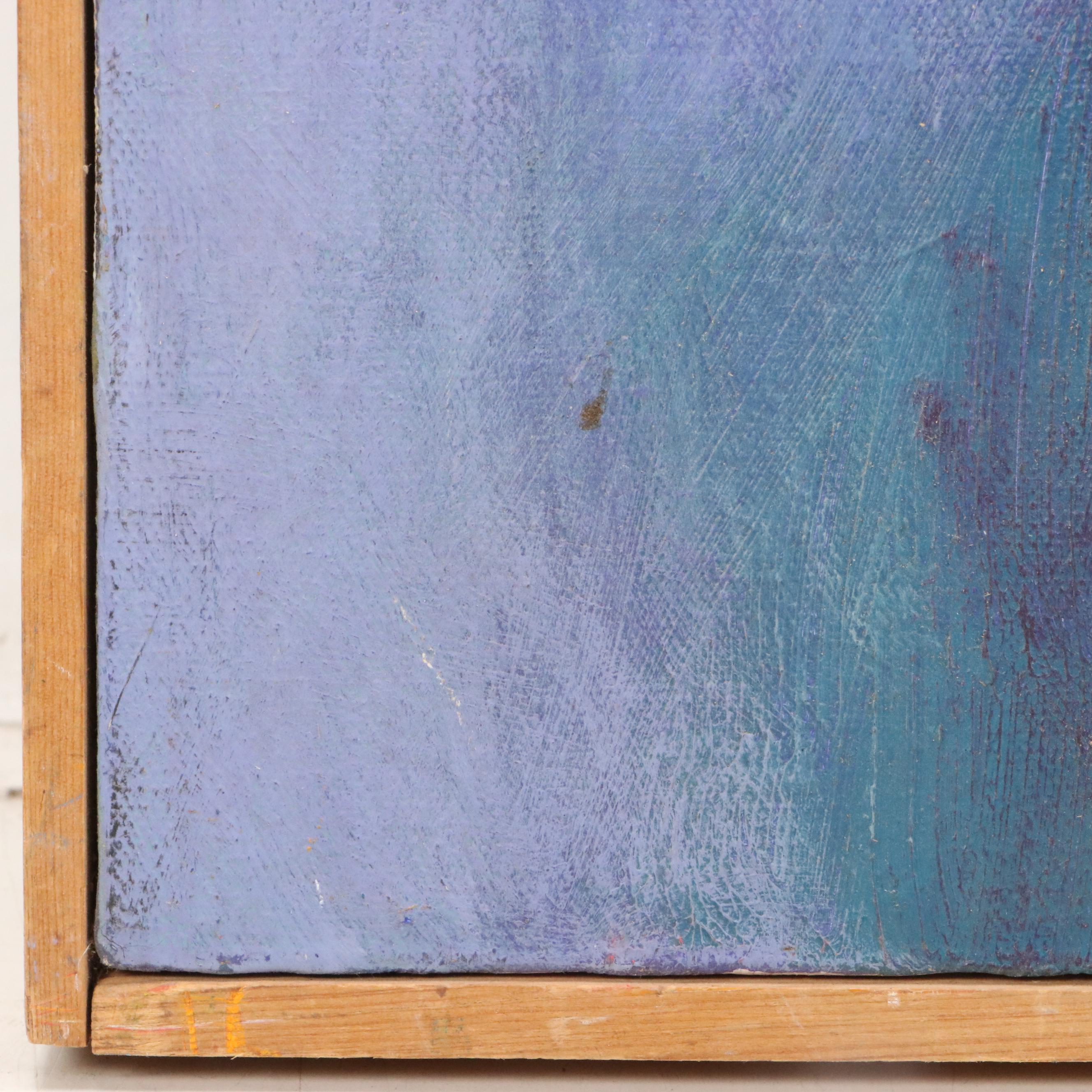 Howard Storm Acrylic Painting of Seated Female Nude, Late 20th Century