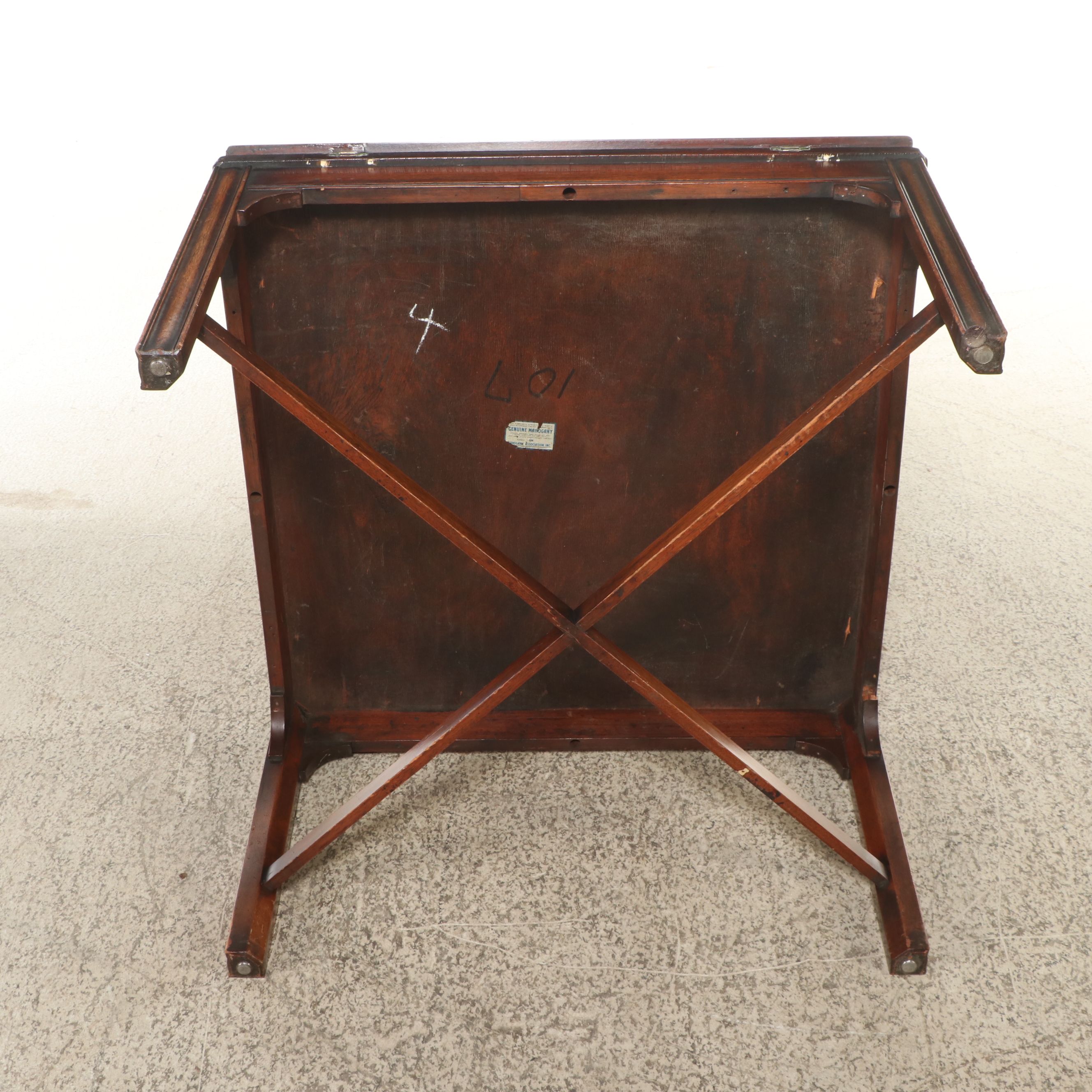 Georgian Style Mahogany Butler's Tray Coffee Table, Mid-20th Century