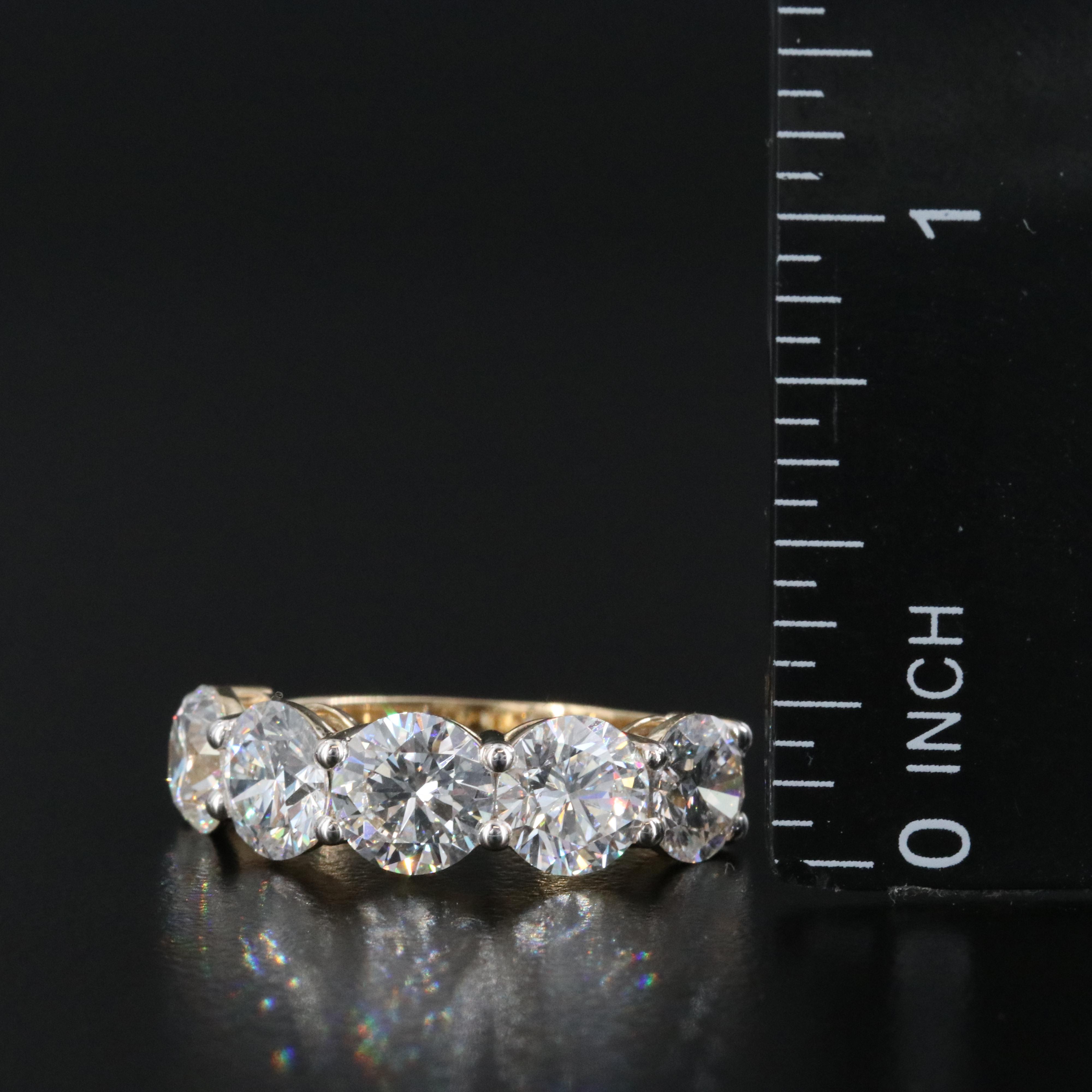14K 4.76 CTW Lab Grown Diamond Ring