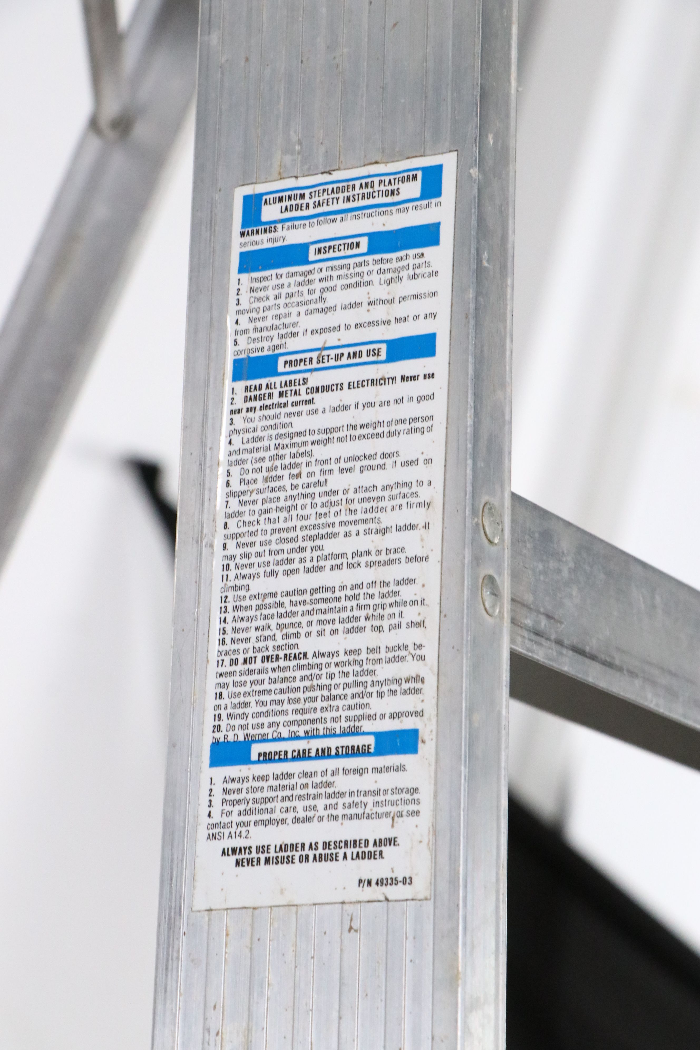 Werner 16' Extension Ladder and Werner 8' Step Ladder