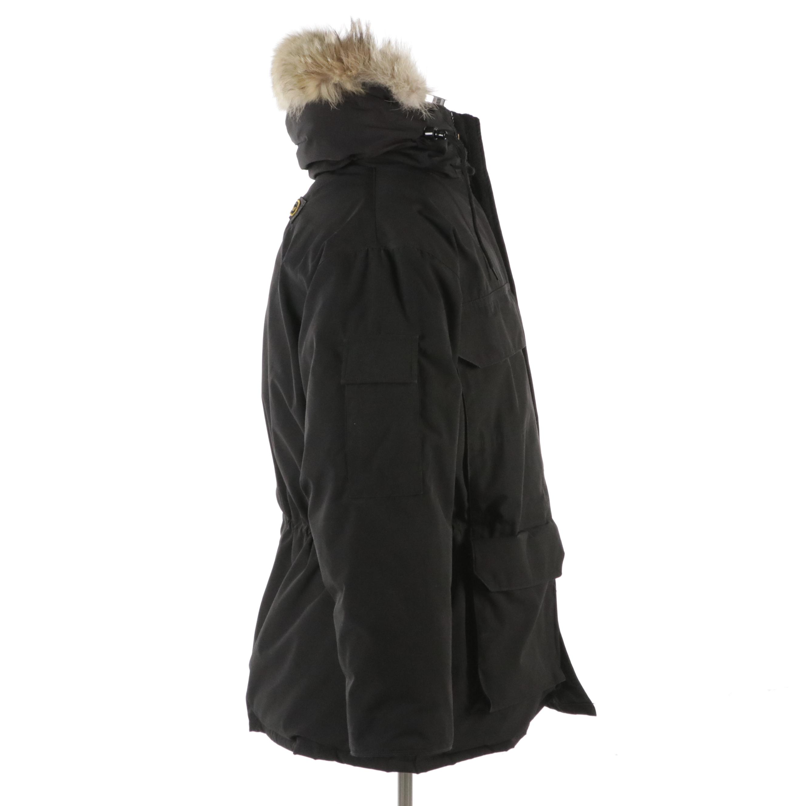Men's Canada Goose Black "Expedition Parka" Heavyweight Down Jacket