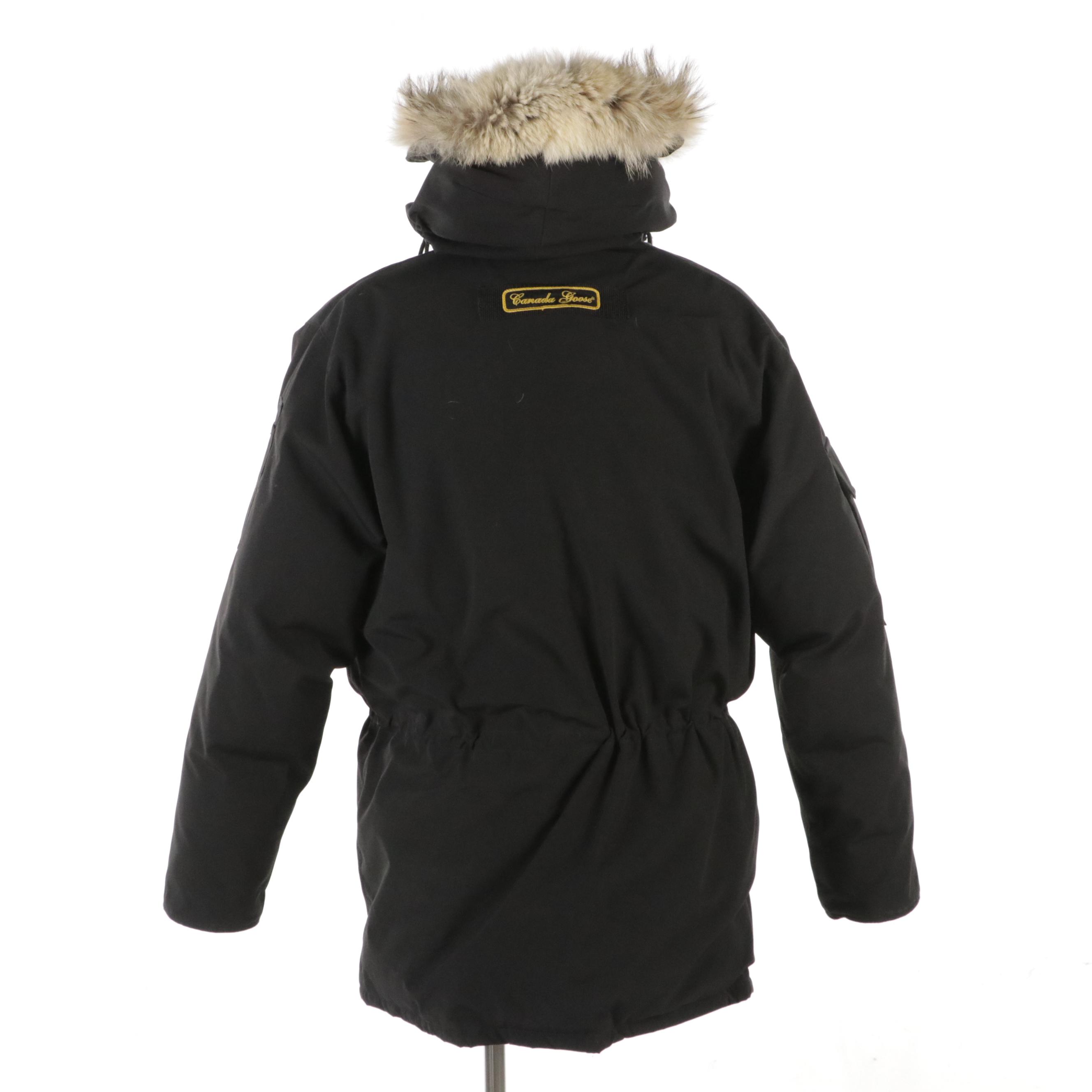 Men's Canada Goose Black "Expedition Parka" Heavyweight Down Jacket