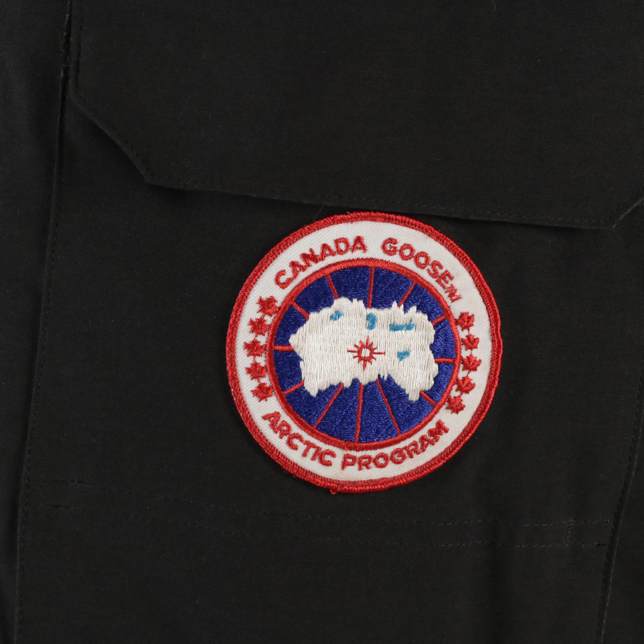 Men's Canada Goose Black "Expedition Parka" Heavyweight Down Jacket