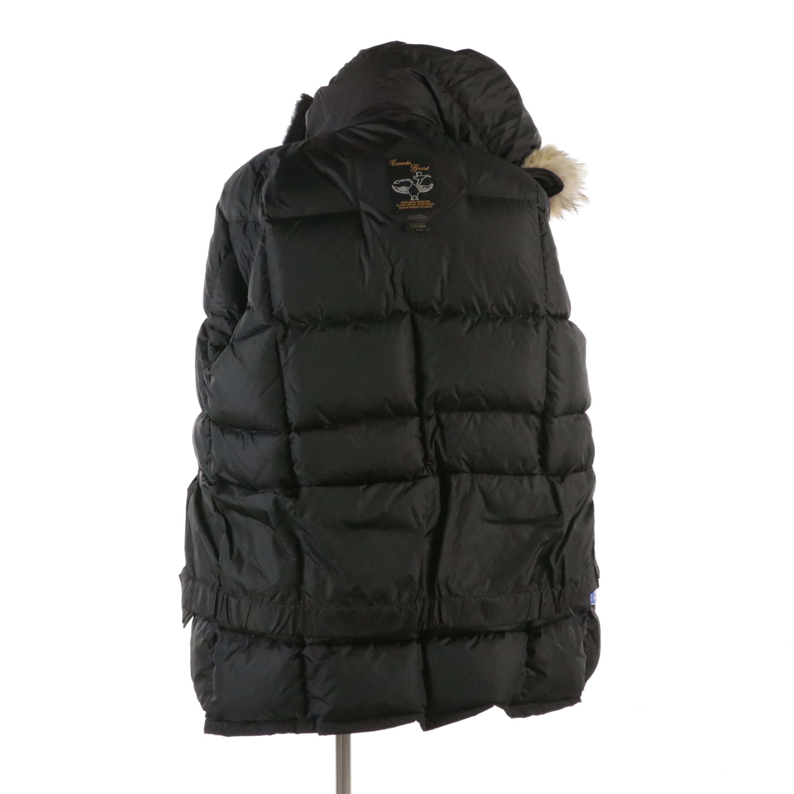 Men's Canada Goose Black "Expedition Parka" Heavyweight Down Jacket