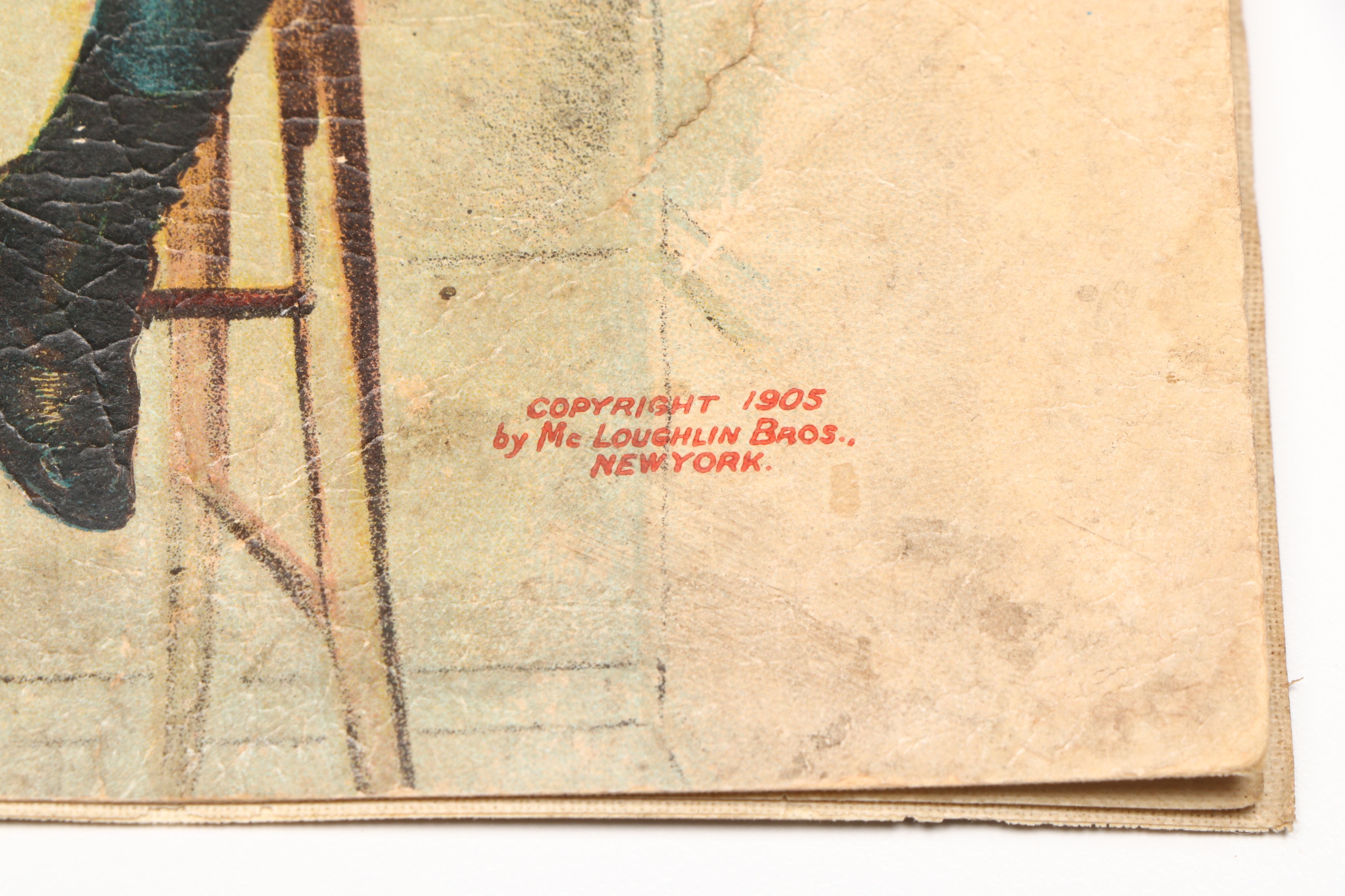 McLoughlin Bros "Christmas Plums" Picture Book and Other Vintage Christmas Décor