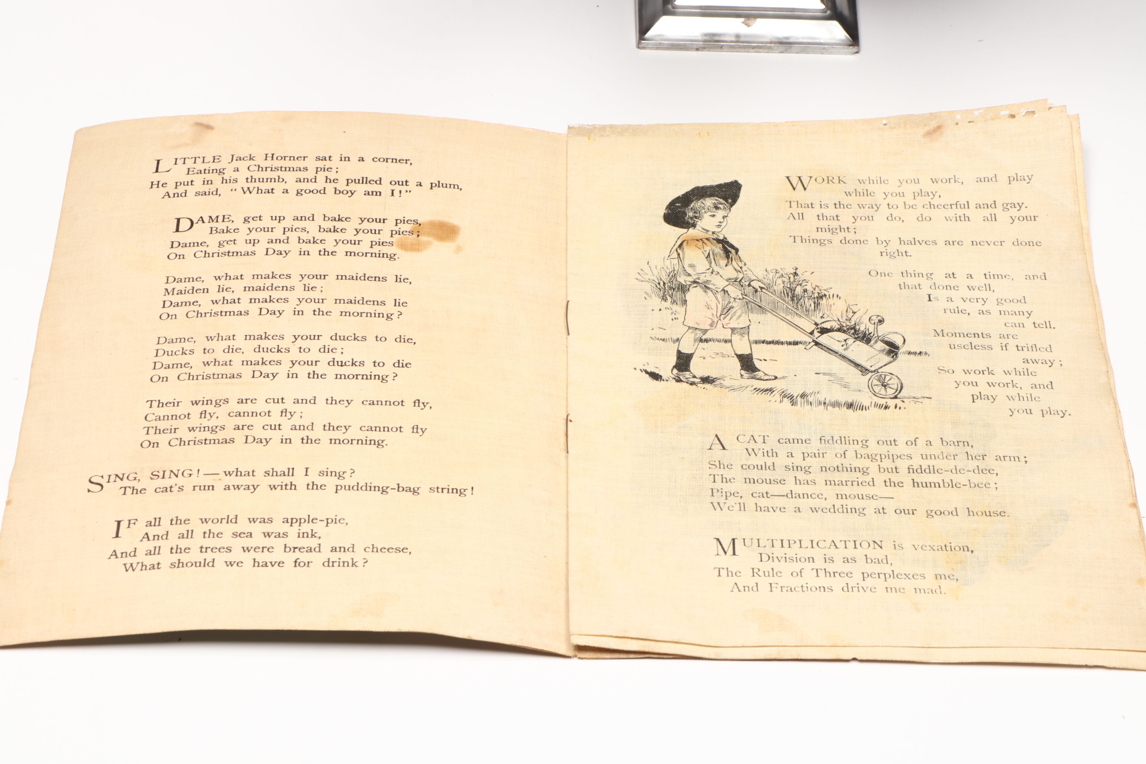 McLoughlin Bros "Christmas Plums" Picture Book and Other Vintage Christmas Décor