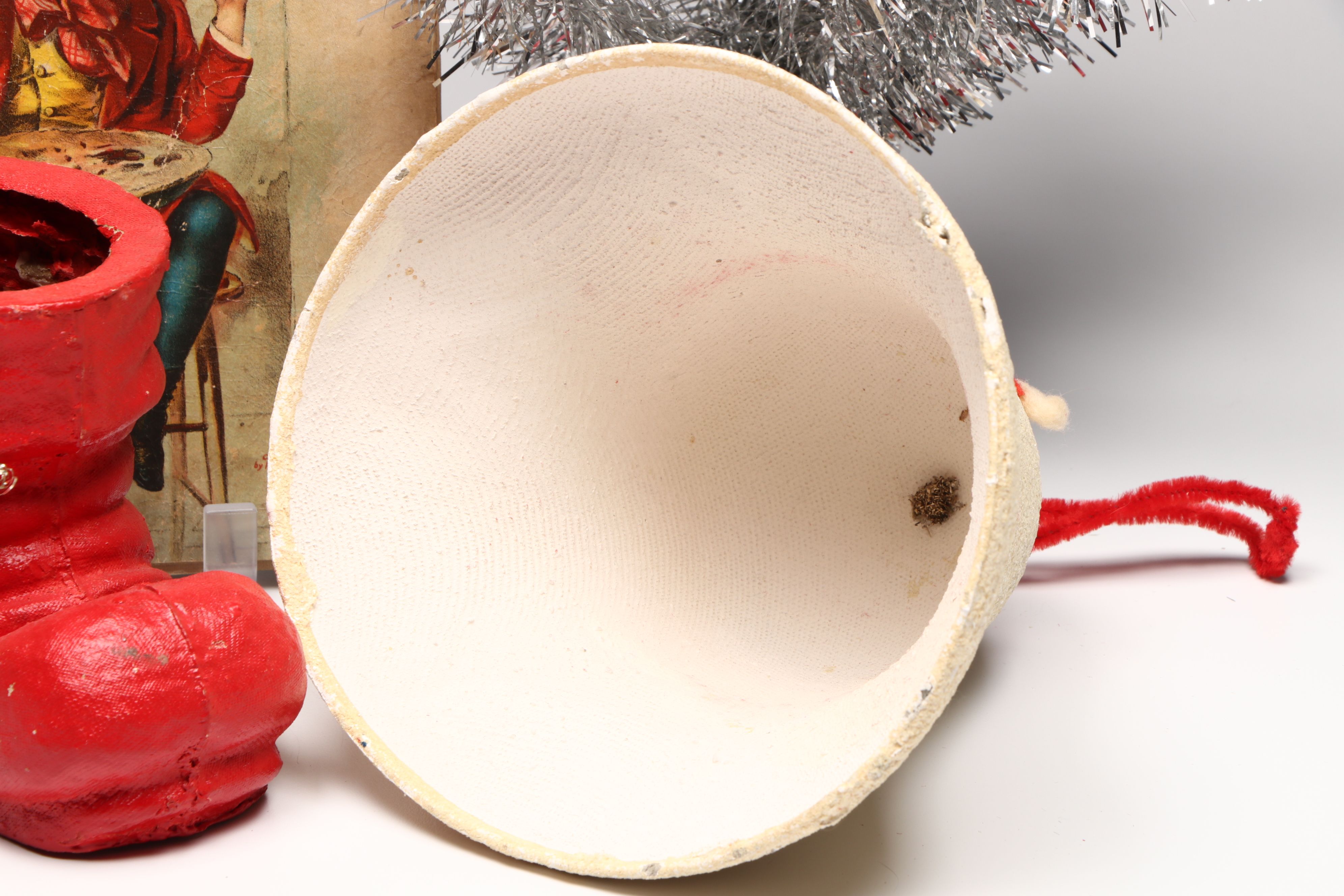 McLoughlin Bros "Christmas Plums" Picture Book and Other Vintage Christmas Décor