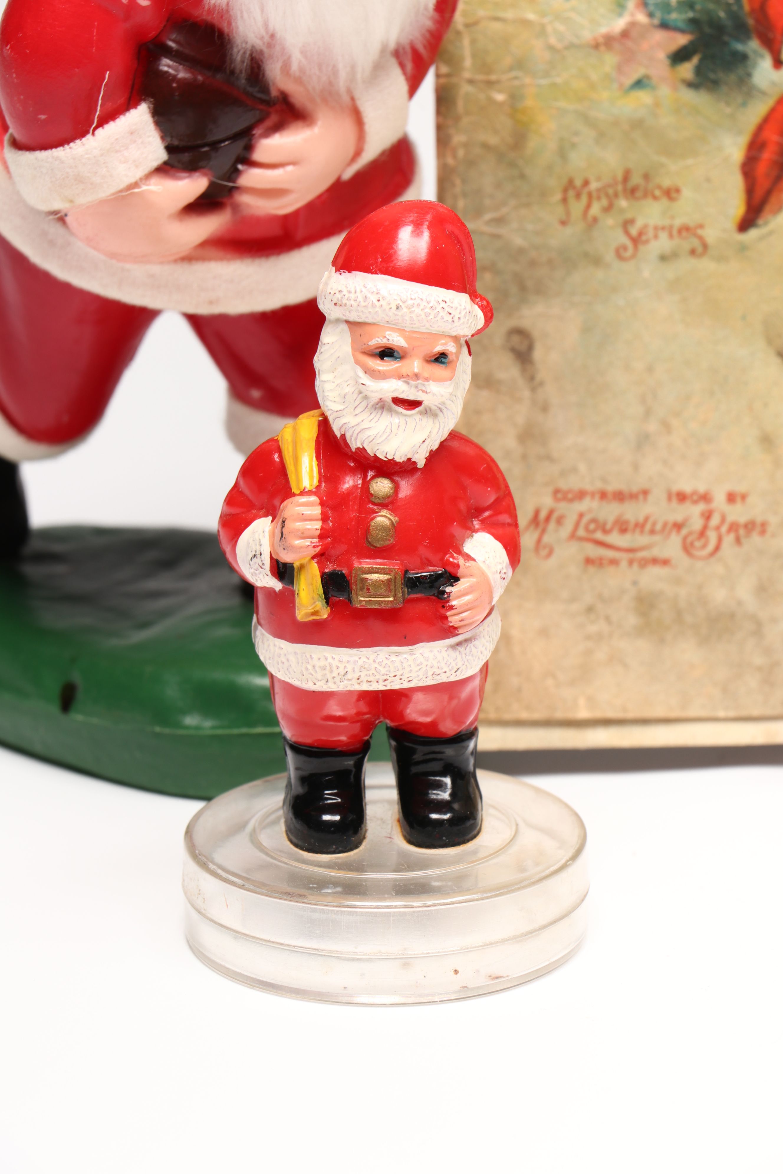 McLoughlin Bros "Christmas Plums" Picture Book and Other Vintage Christmas Décor