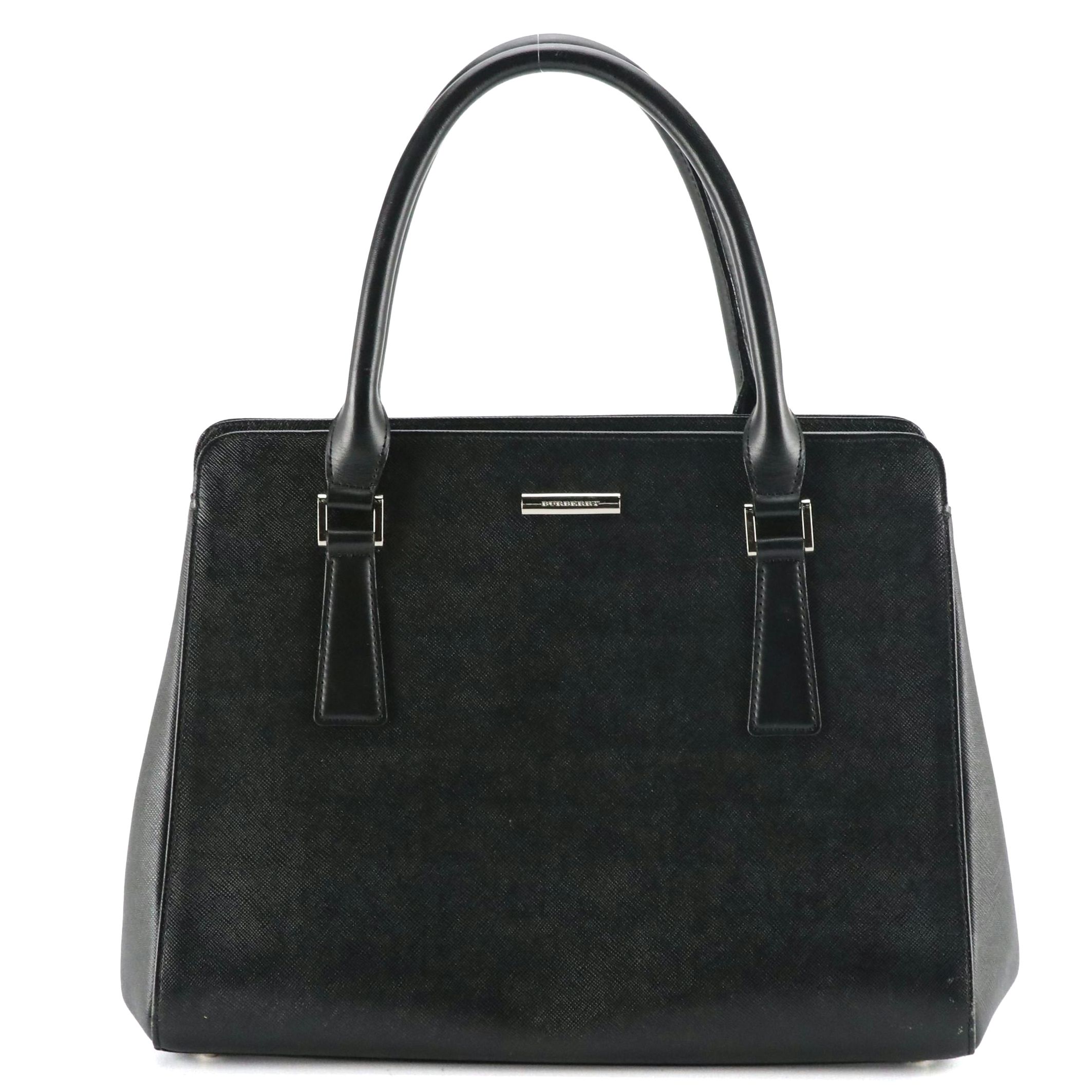 Burberry Black Saffiano Leather Tote