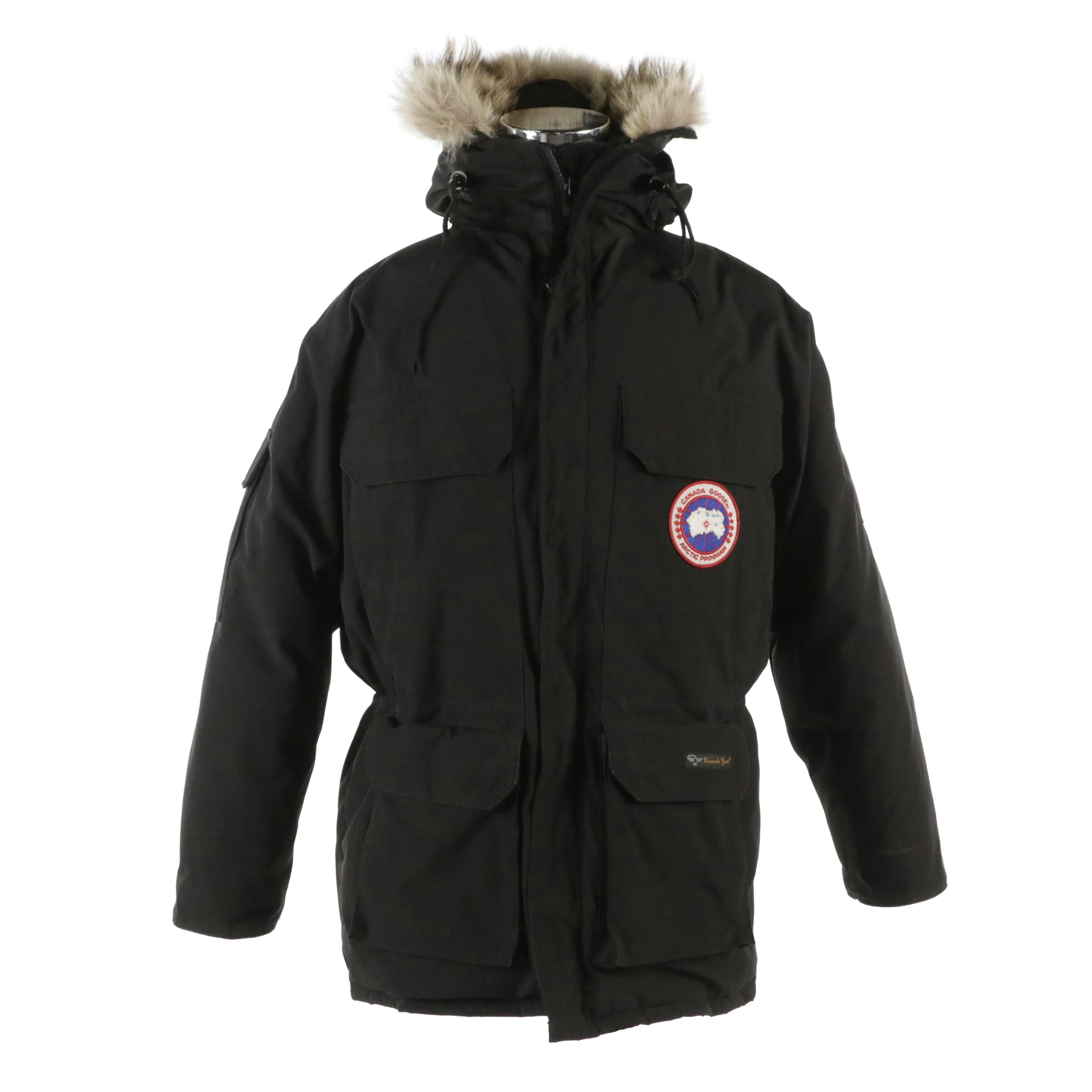 Men's Canada Goose Black "Expedition Parka" Heavyweight Down Jacket