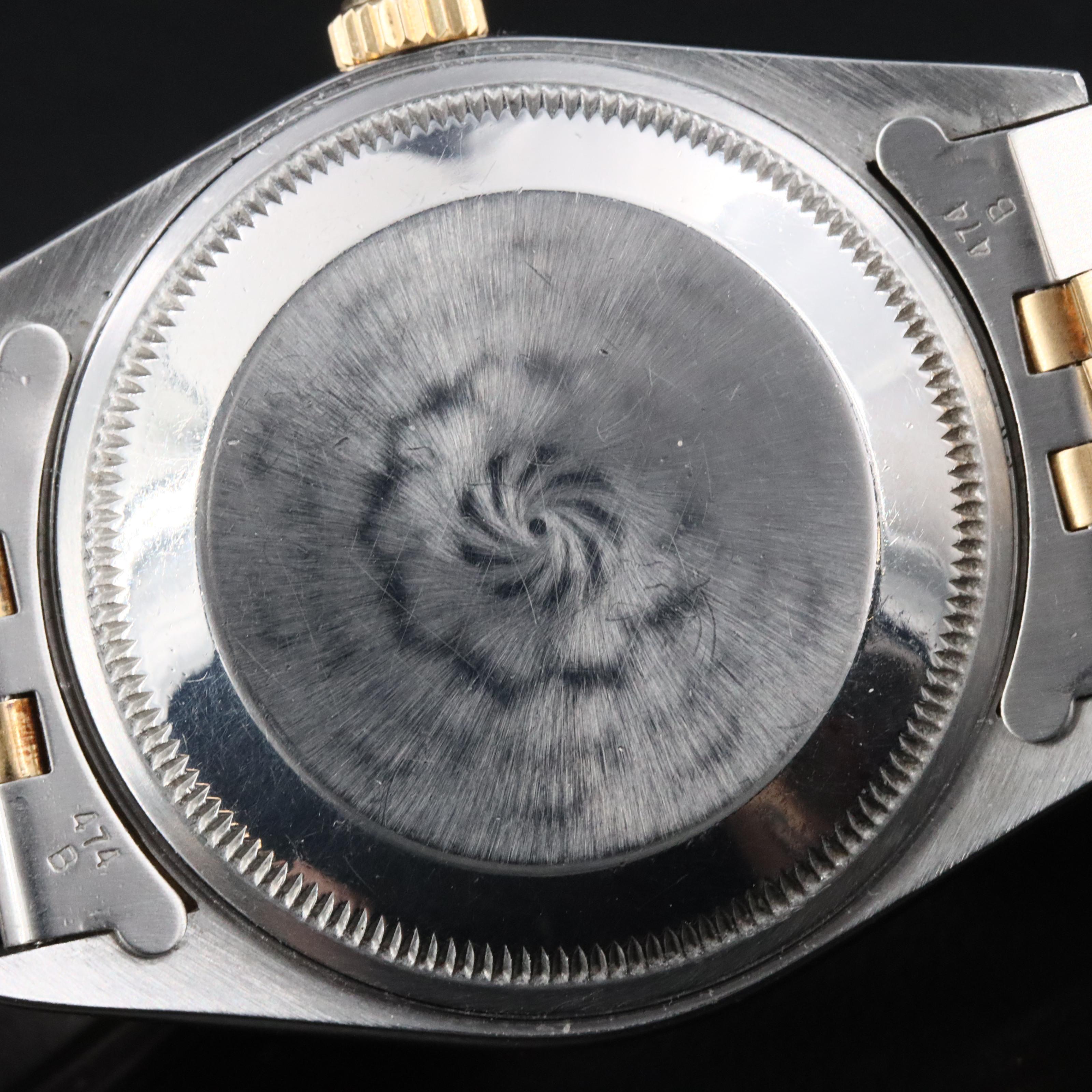 1990 Rolex Oyster Perpetual Custom Diamond Dial & Bezel Date Watch