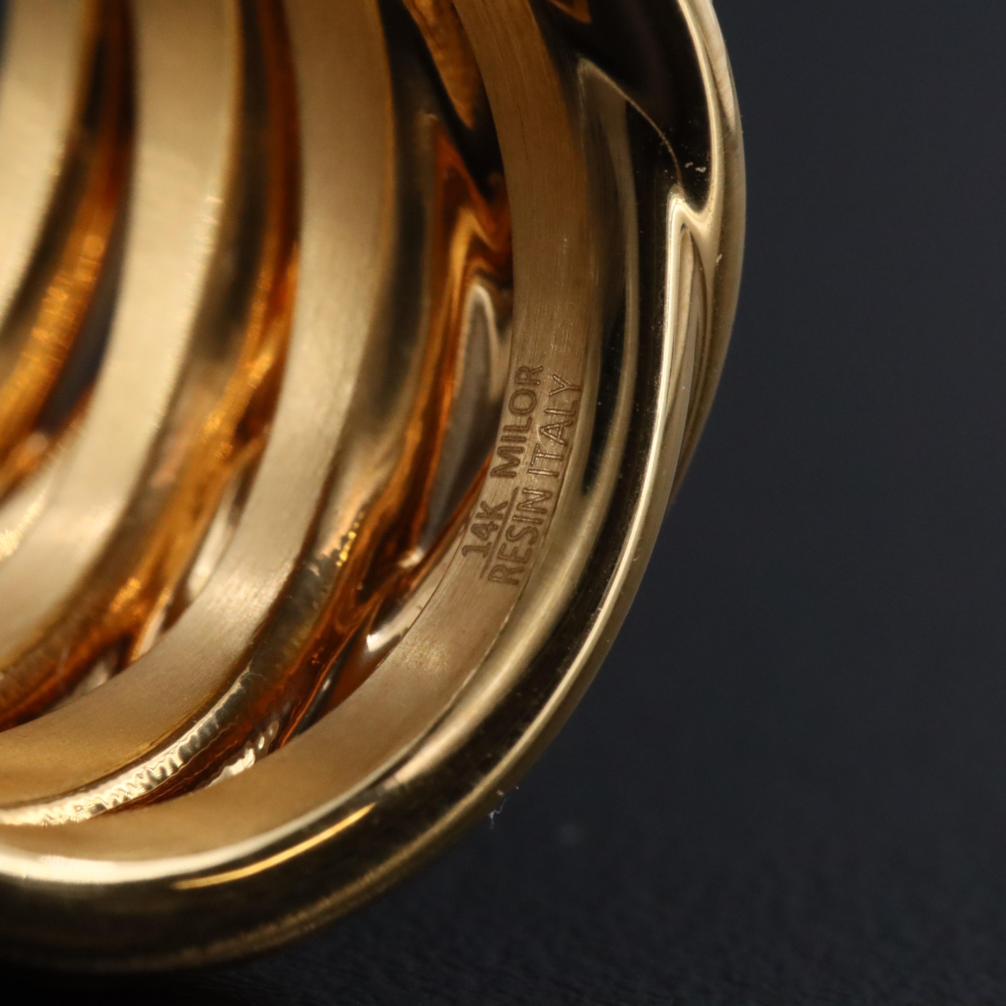 14K Electroformed Crossover Band