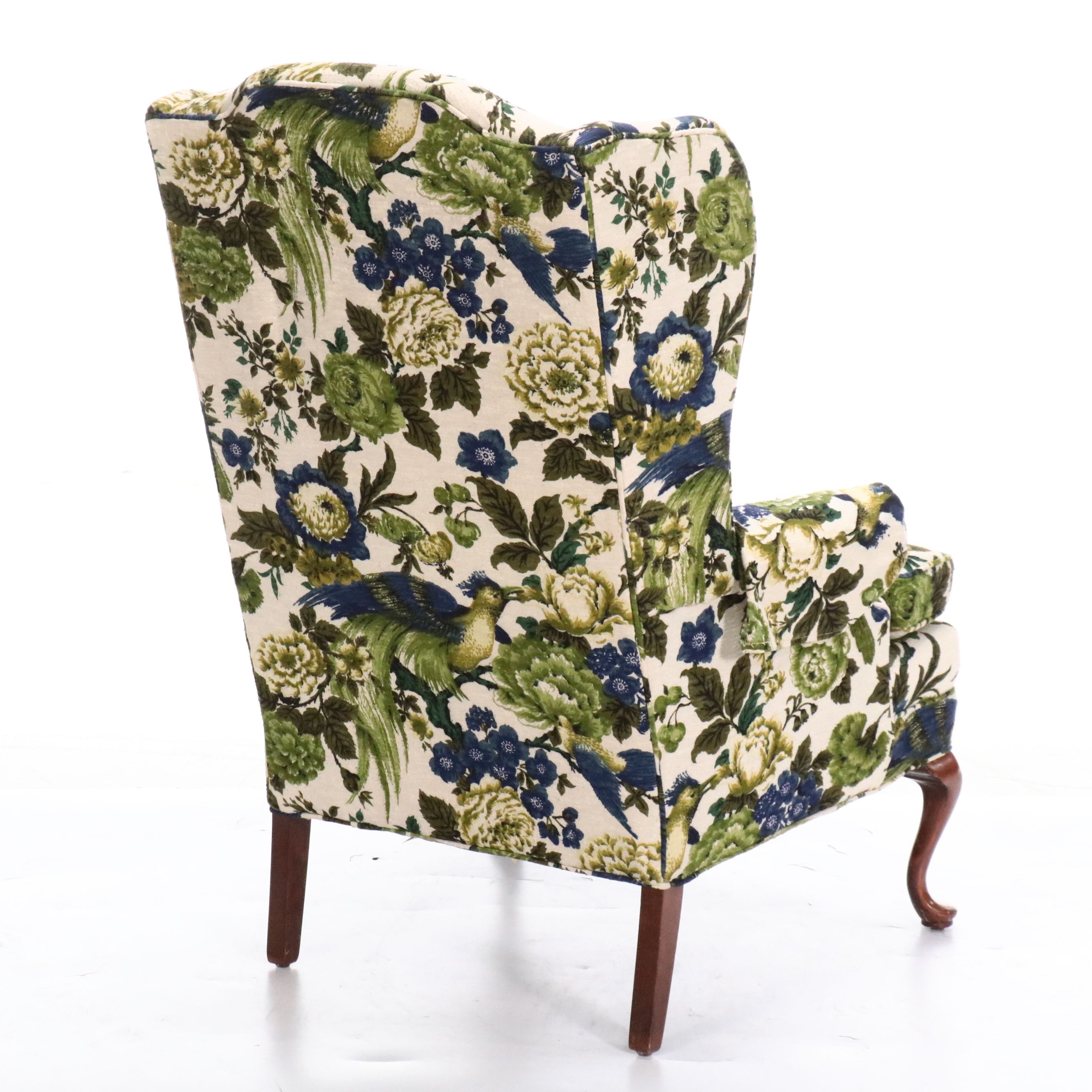 Bracewell Furniture Co. Upholstered Queen Anne Style Wingback Chair