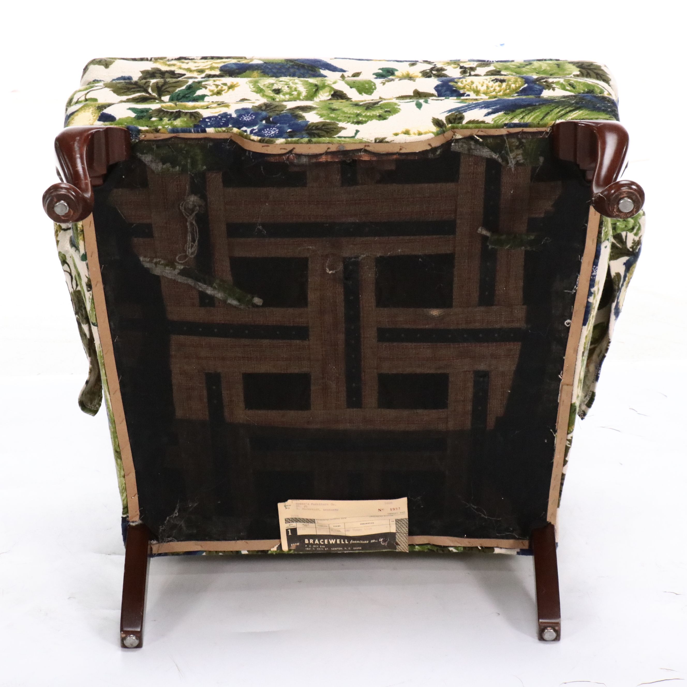 Bracewell Furniture Co. Upholstered Queen Anne Style Wingback Chair