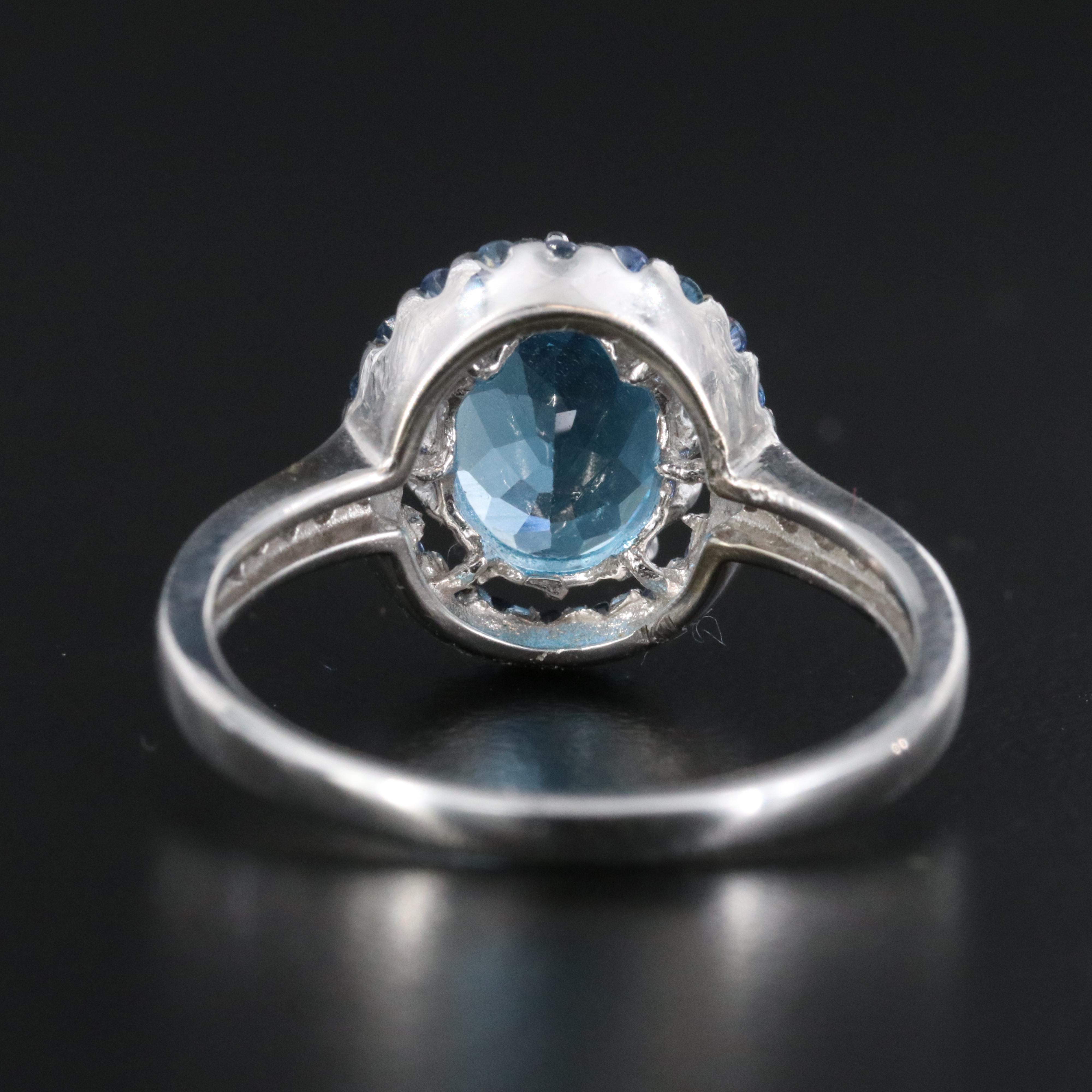Le Vian 14K Blue Topaz, Sapphire and Diamond Ring