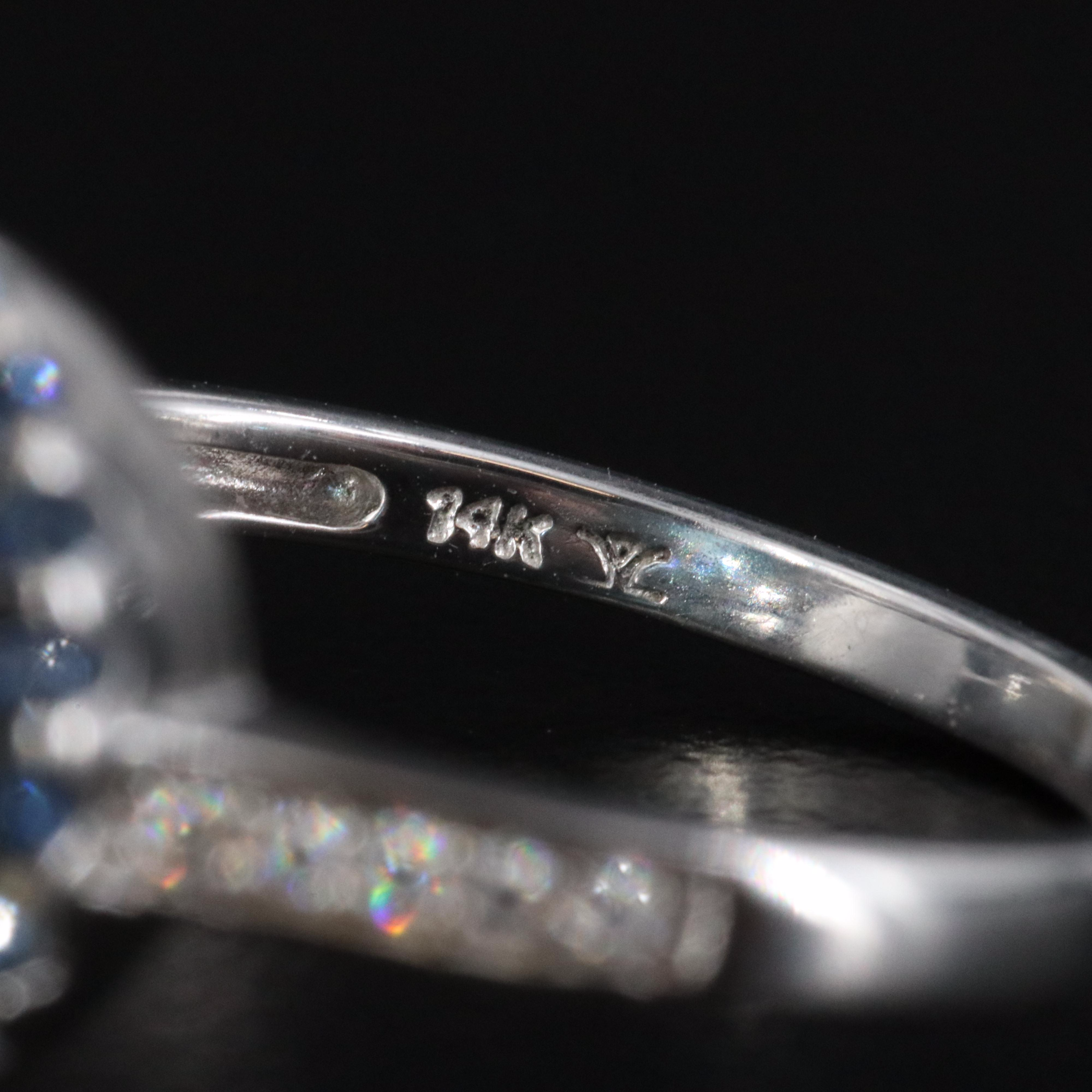 Le Vian 14K Blue Topaz, Sapphire and Diamond Ring