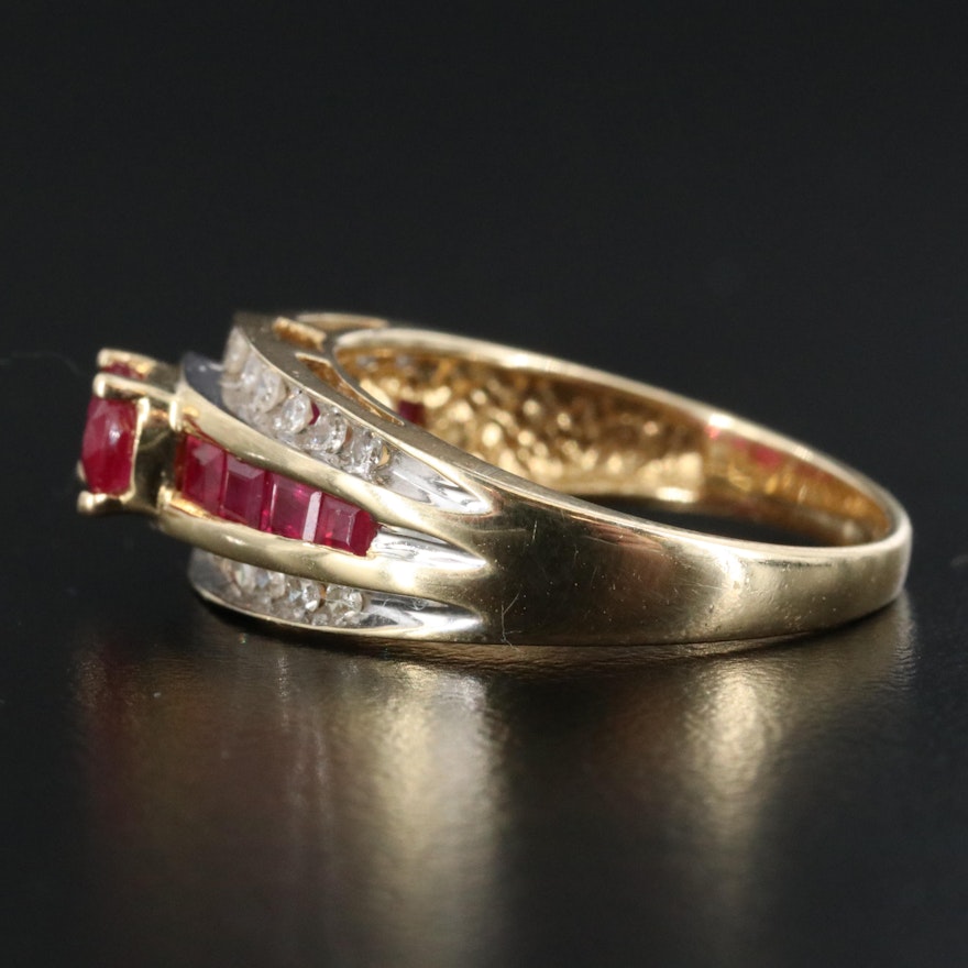 14K Ruby and Diamond Ring | EBTH