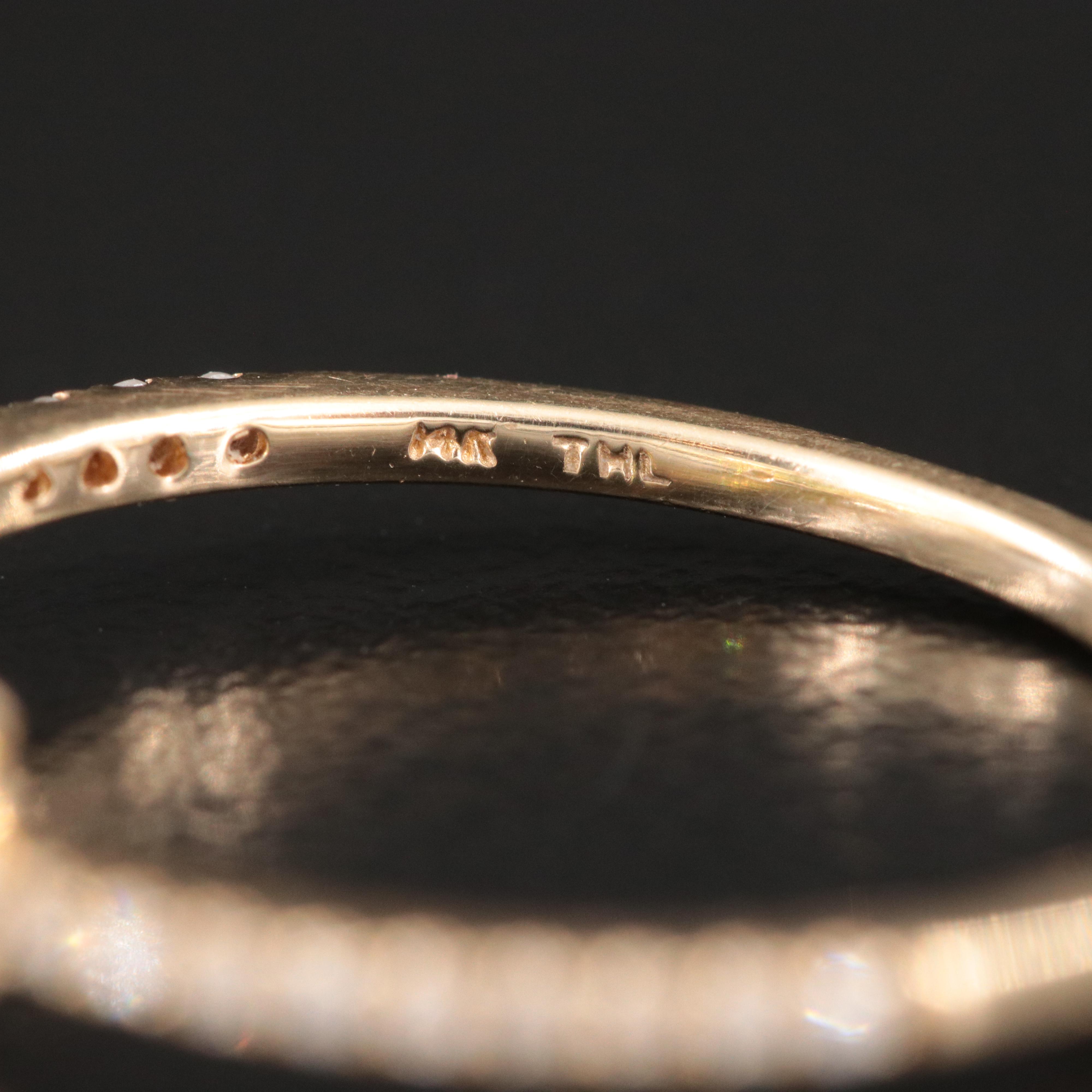 14K Peridot and Diamond Ring